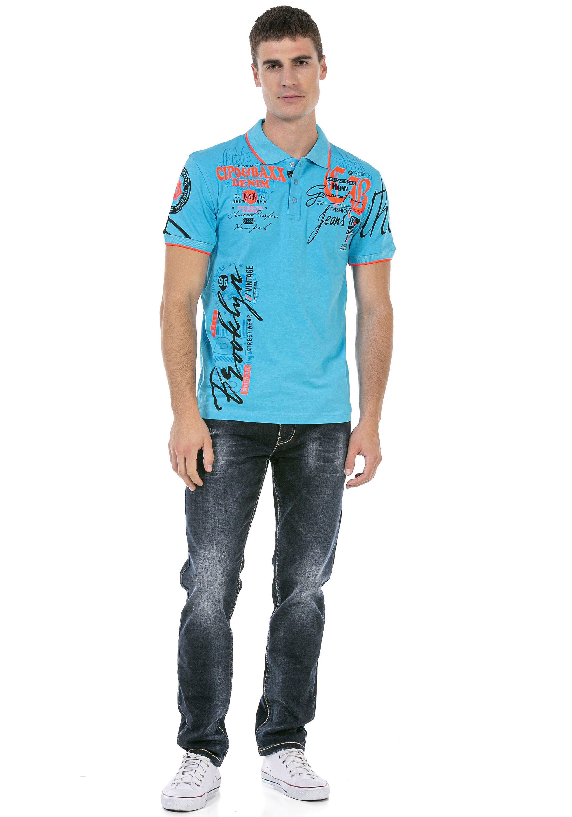 Cipo & Baxx Regular-fit-Jeans, mit markanter Waschung