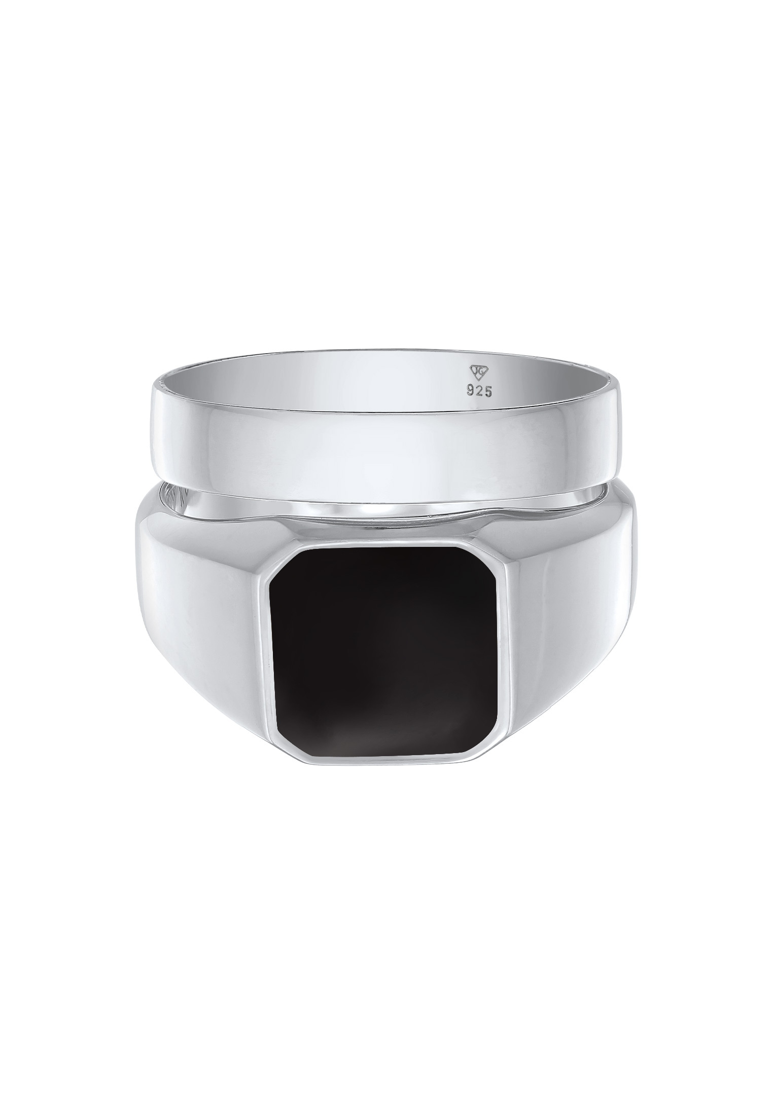 Kuzzoi Ring-Set »Ring Kuzzoi Siegelring Bandring Set 925 Silber«