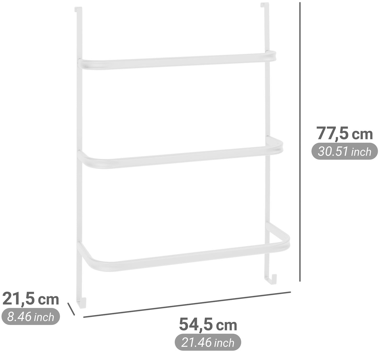 WENKO Handtuchhalter »Irpinia« zum Einhängen, Montage ohne Bohren