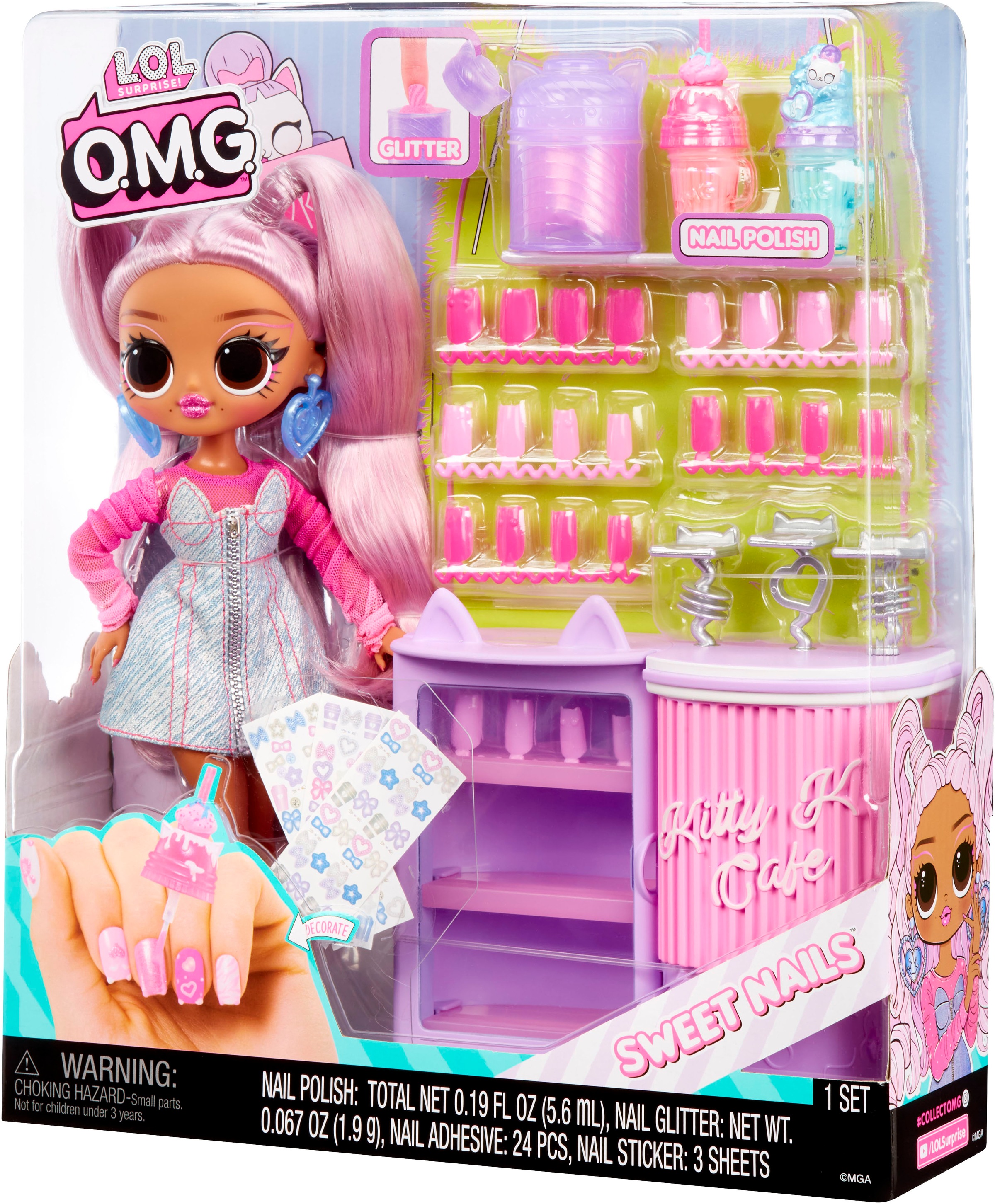 L.O.L. SURPRISE! Anziehpuppe »L.O.L. Surprise O.M.G. Sweet Nails - Pinky Pops«