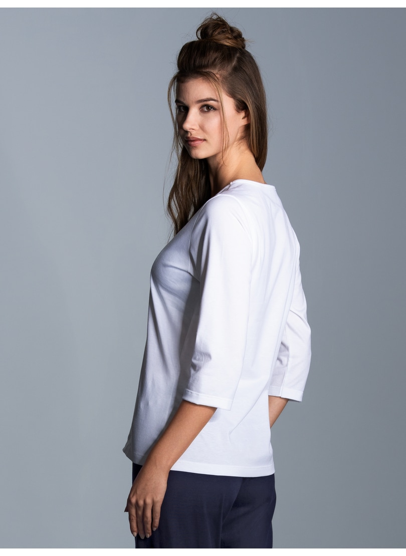 Trigema Rundhals-Shirt »TRIGEMA 3/4 Arm Shirt aus Biobaumwolle«, (1 tlg.)