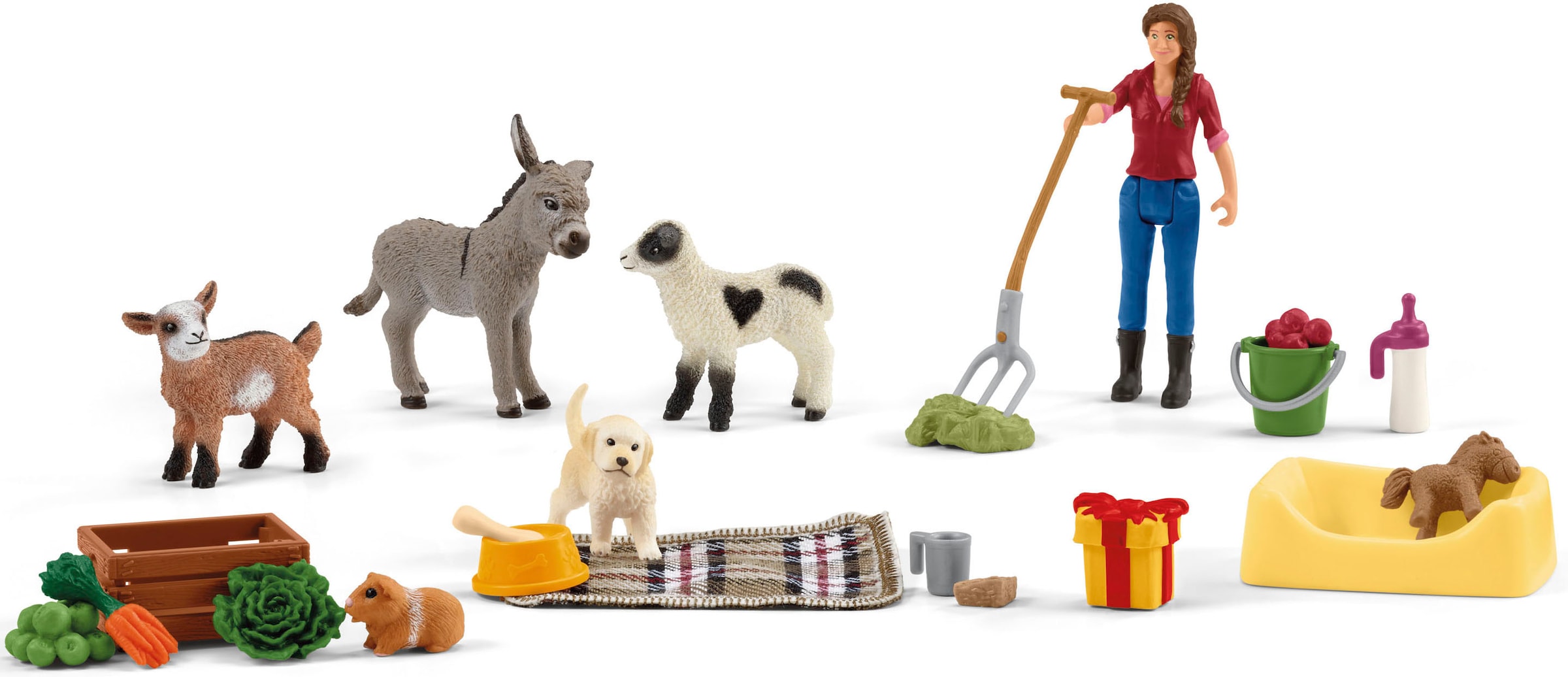 Schleich® Spielzeug-Adventskalender »FARM WORLD«, ab 3 Jahren
