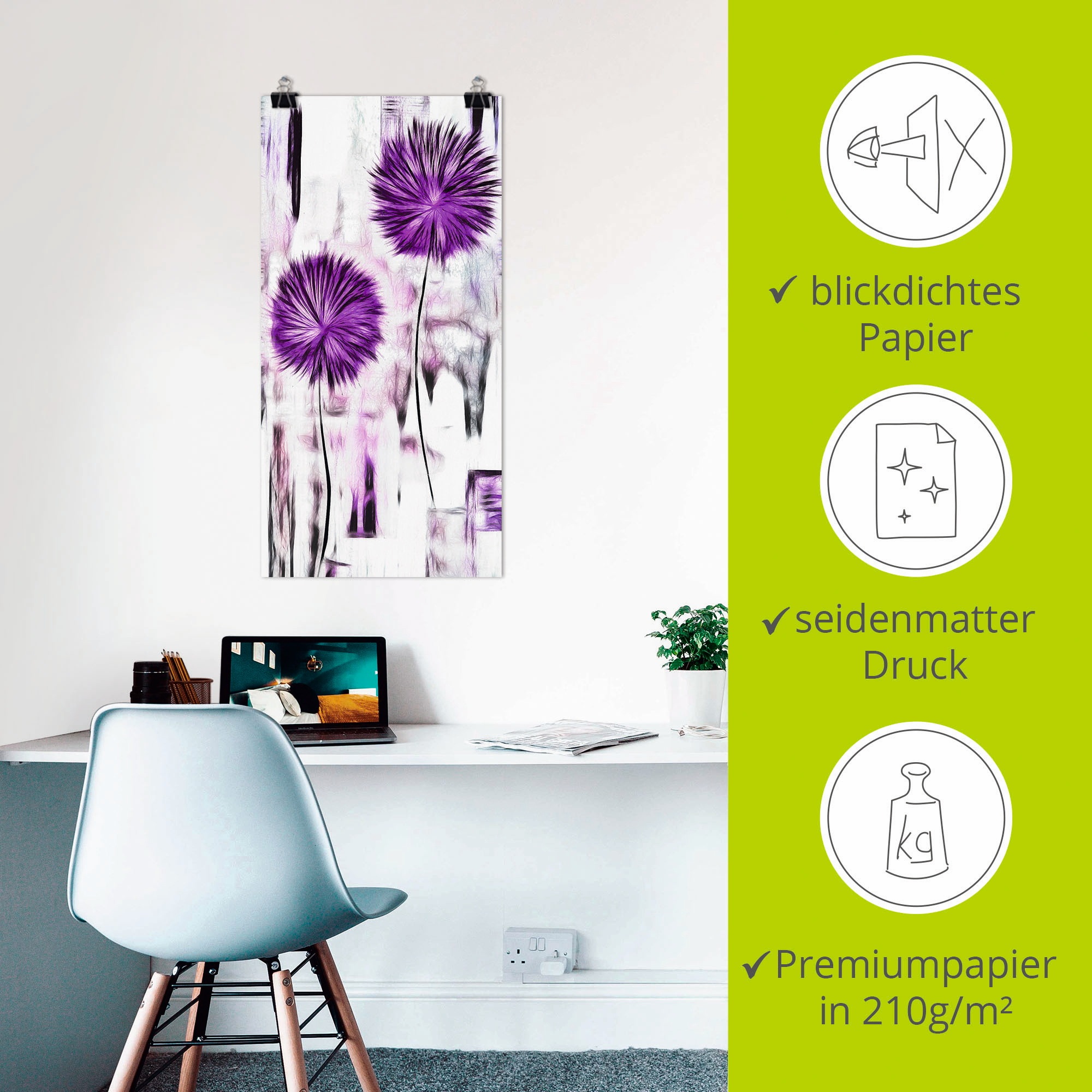 Artland Wandbild »Blumen«, Blumen, (1 St.), als Alubild, Leinwandbild, Wandaufkleber oder Poster in versch. Größen