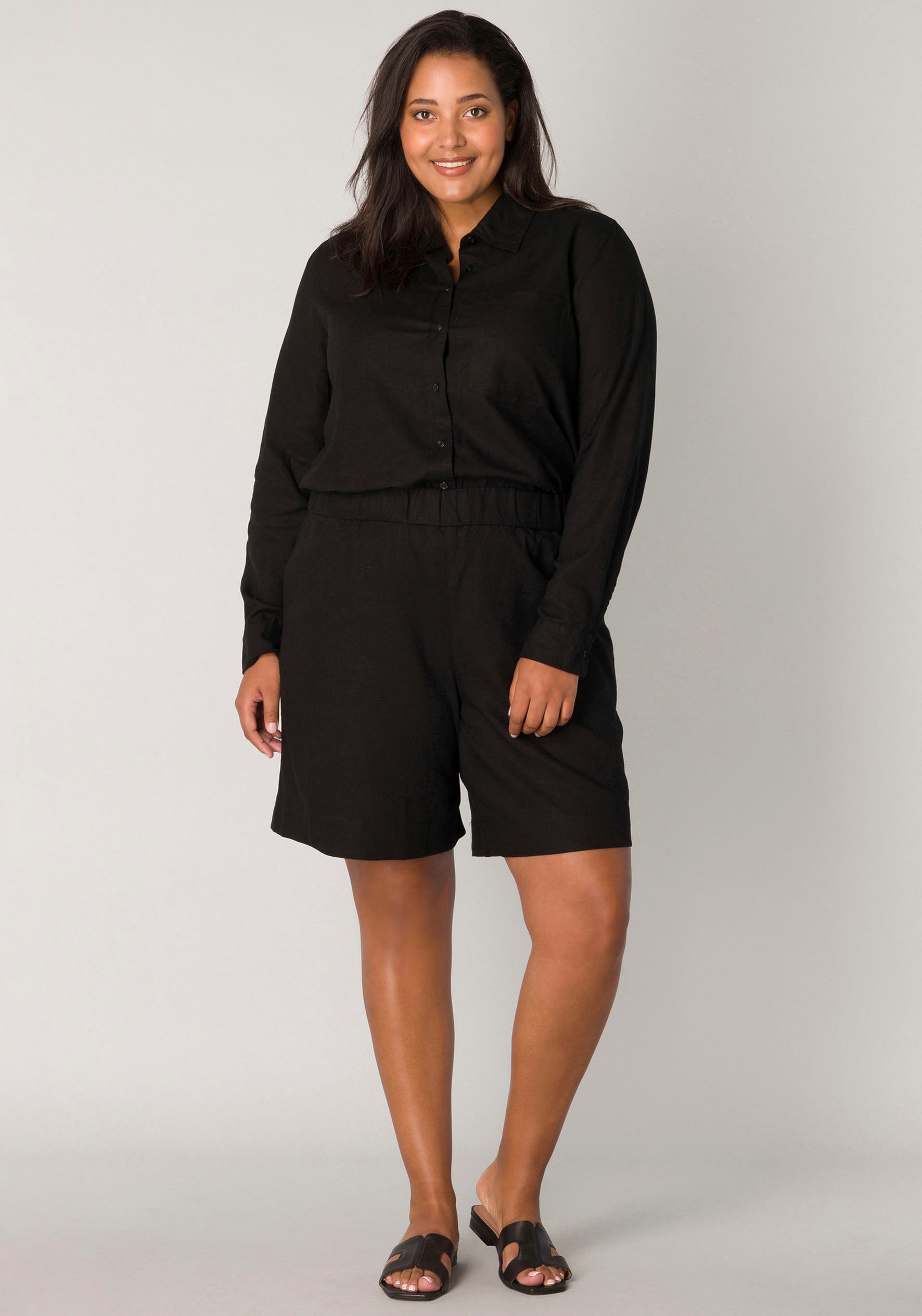 Base Level Curvy Leinenhose »Yardan«