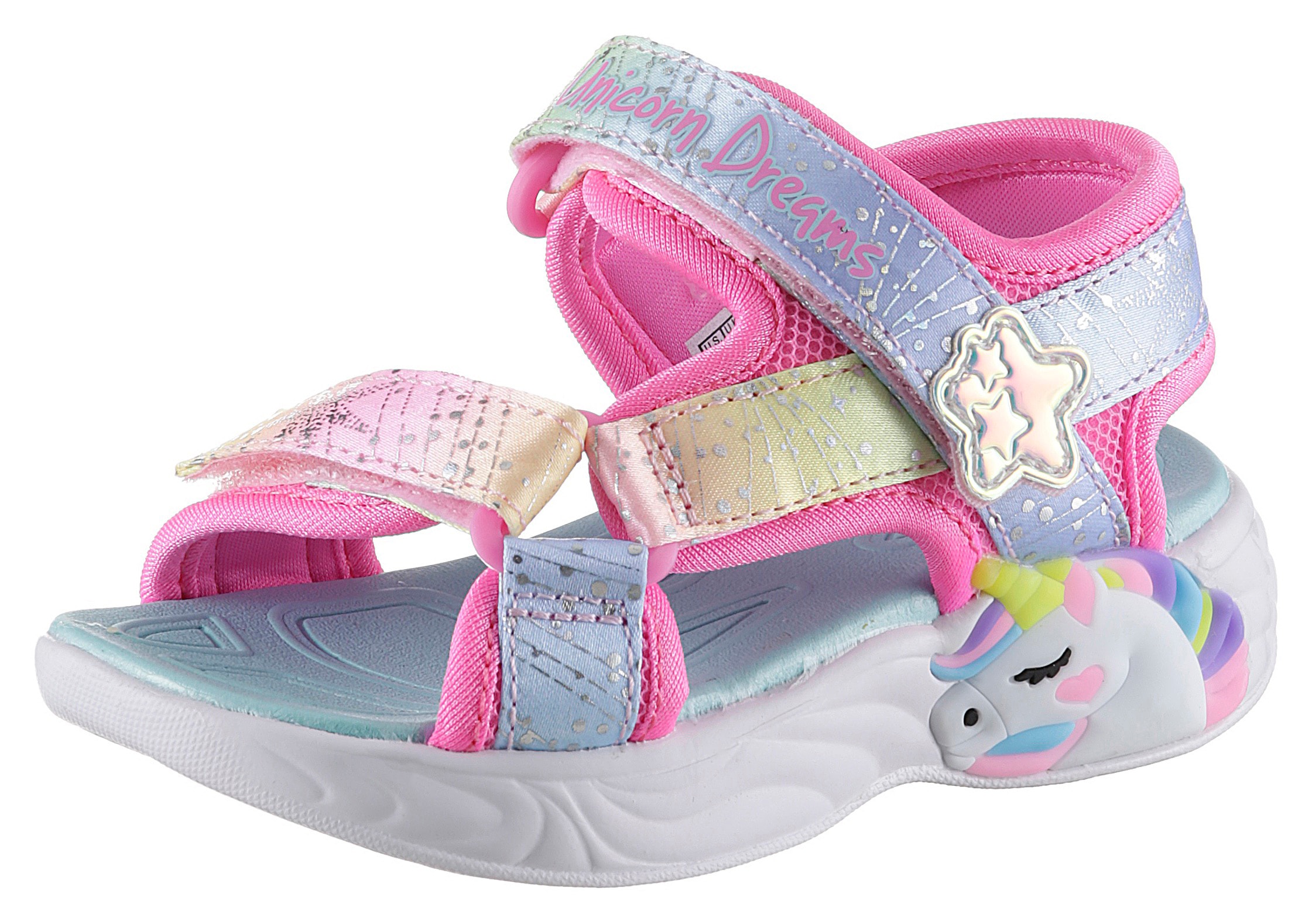 BLISS«, jedem ♕ »UNICORN Schritt Kids MAJESTIC leuchtet bei Sandale SANDAL DREAMS bei Skechers