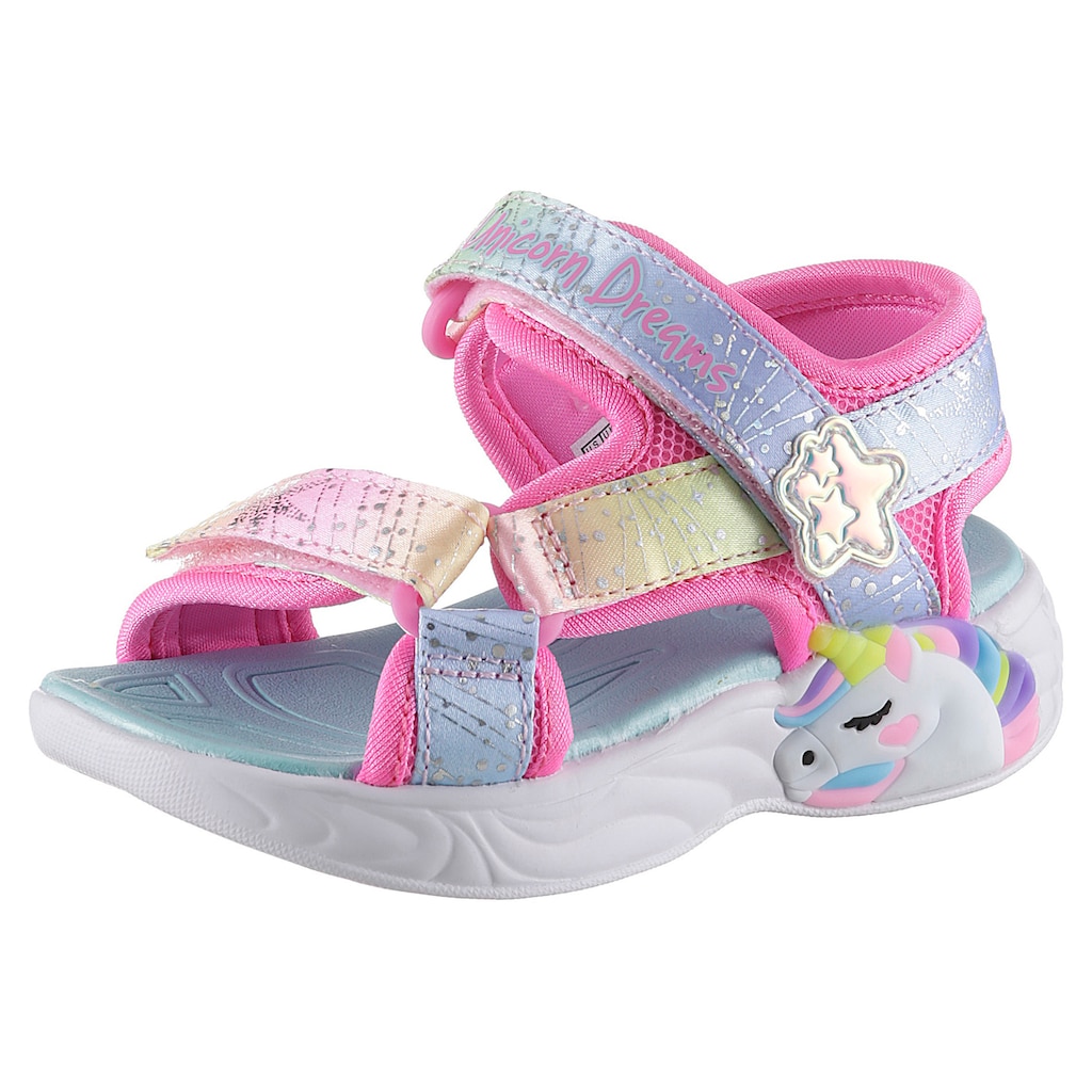 Skechers Kids Sandale »UNICORN DREAMS SANDAL MAJESTIC BLISS, Blinkschuh«, leuchtet bei jedem Schritt