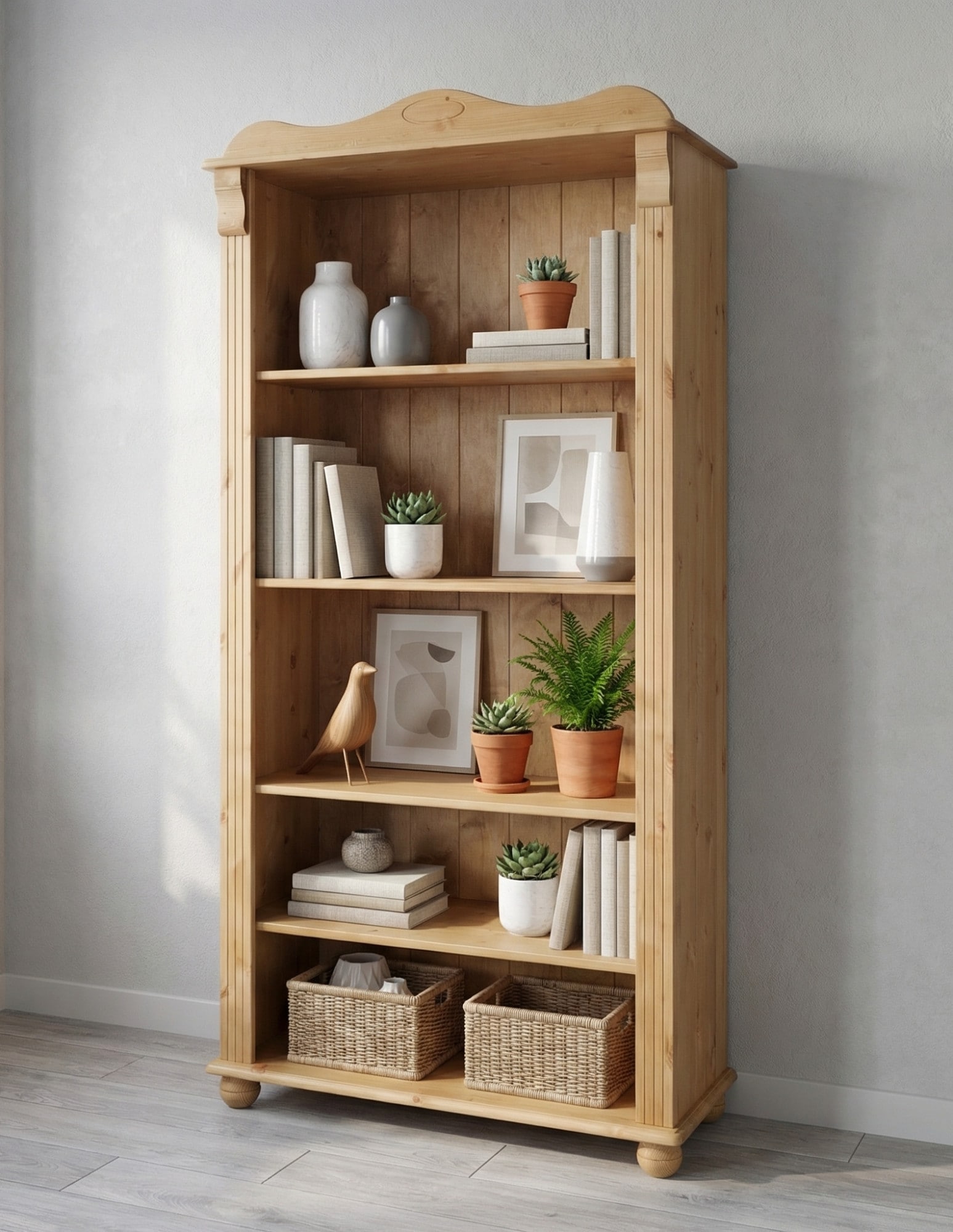 OTTO home Bücherregal "Adele, Standregal, Regal" B/T/H:, aus massiver Kiefer, Breite 92 cm, FSC