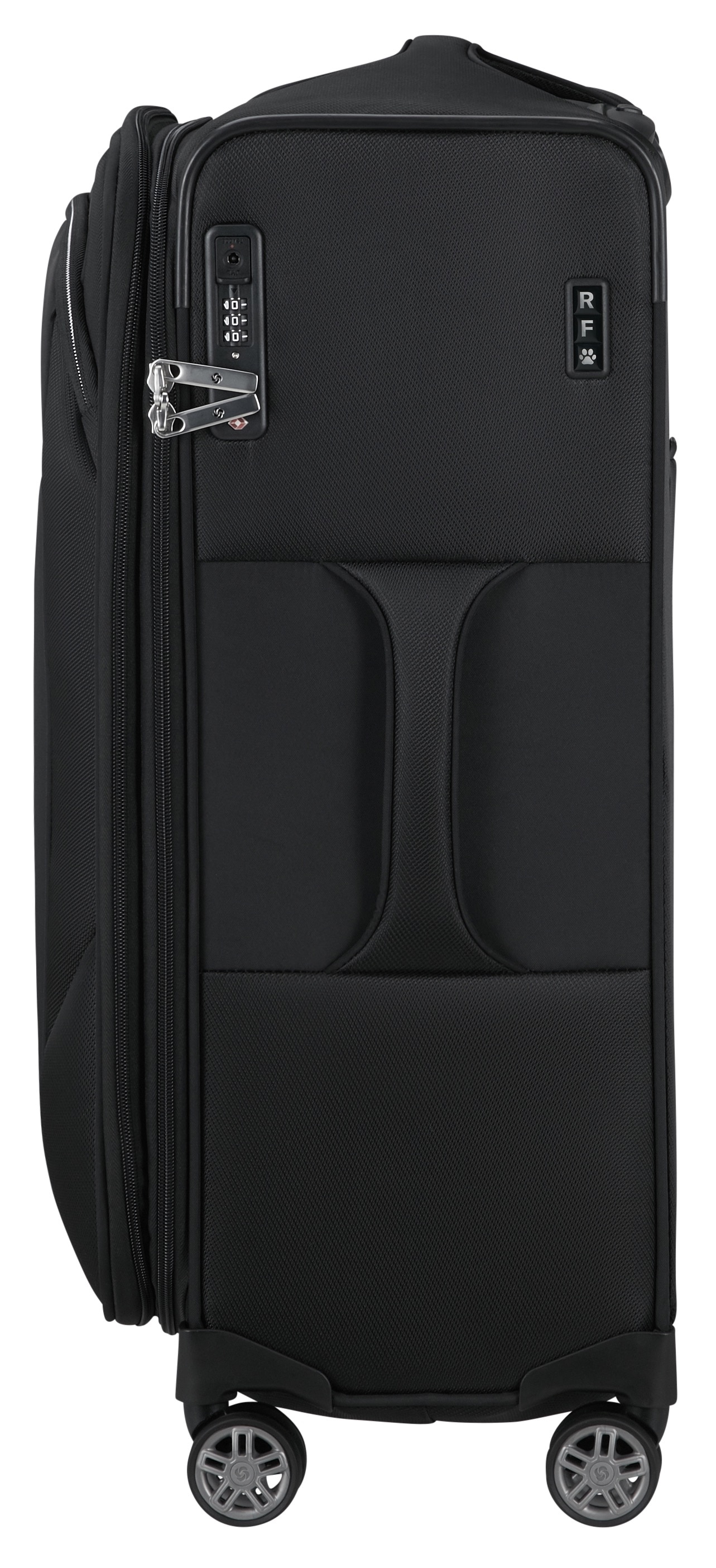 Samsonite Weichgepäck-Trolley »RE-LITE, verschiedene Größen und Farben«, (Set, 2 St., mit 2 Packwürfeln), 4 Rollen, Reisekoffer TSA-Schloss Stickerbogen Volumenerweiterung Laptopfach