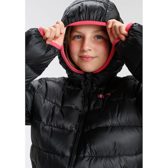 Champion Steppjacke »Outdoor Hooded Jacket - für Kinder«, mit Kapuze bei ♕