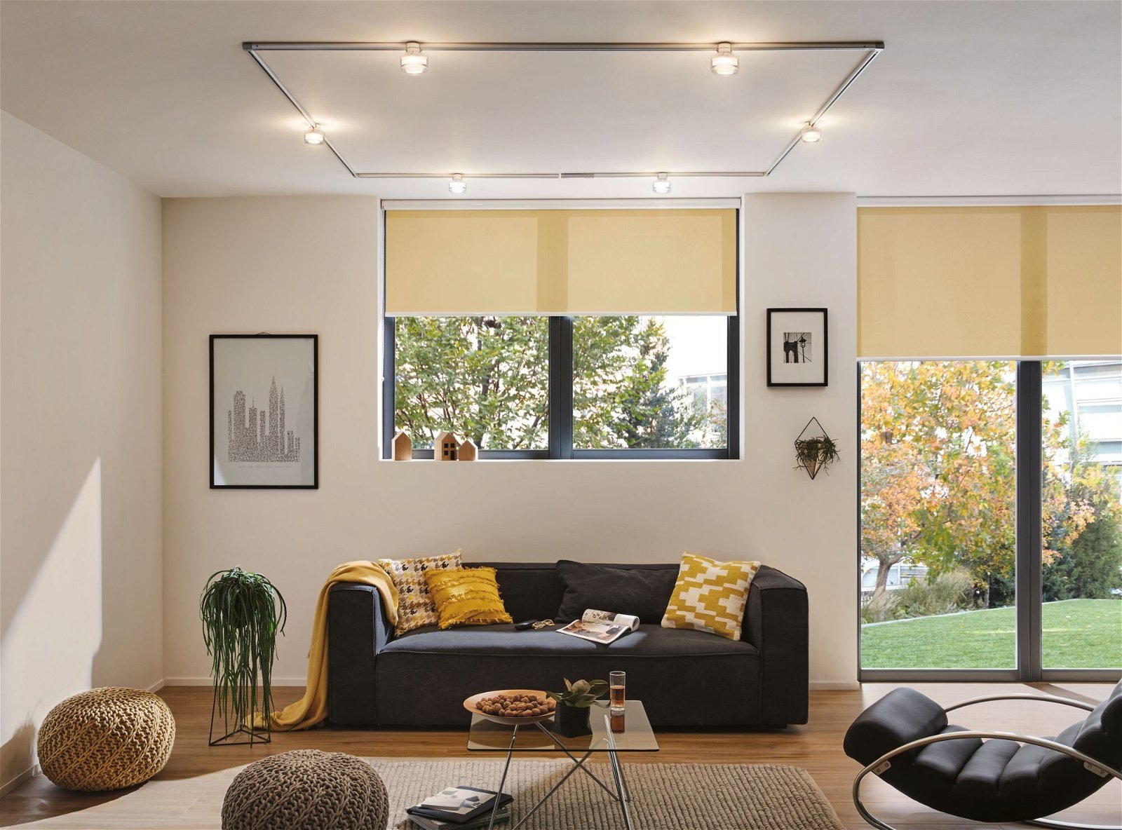 Paulmann Schienensystem-Leuchten »URail Schienenspot Safira 350lm 4,9W 2700K 230V Chrom, Klar, Satin« LED-Modul 1 Stk. Warmweiß dimmbar, Einzelspot