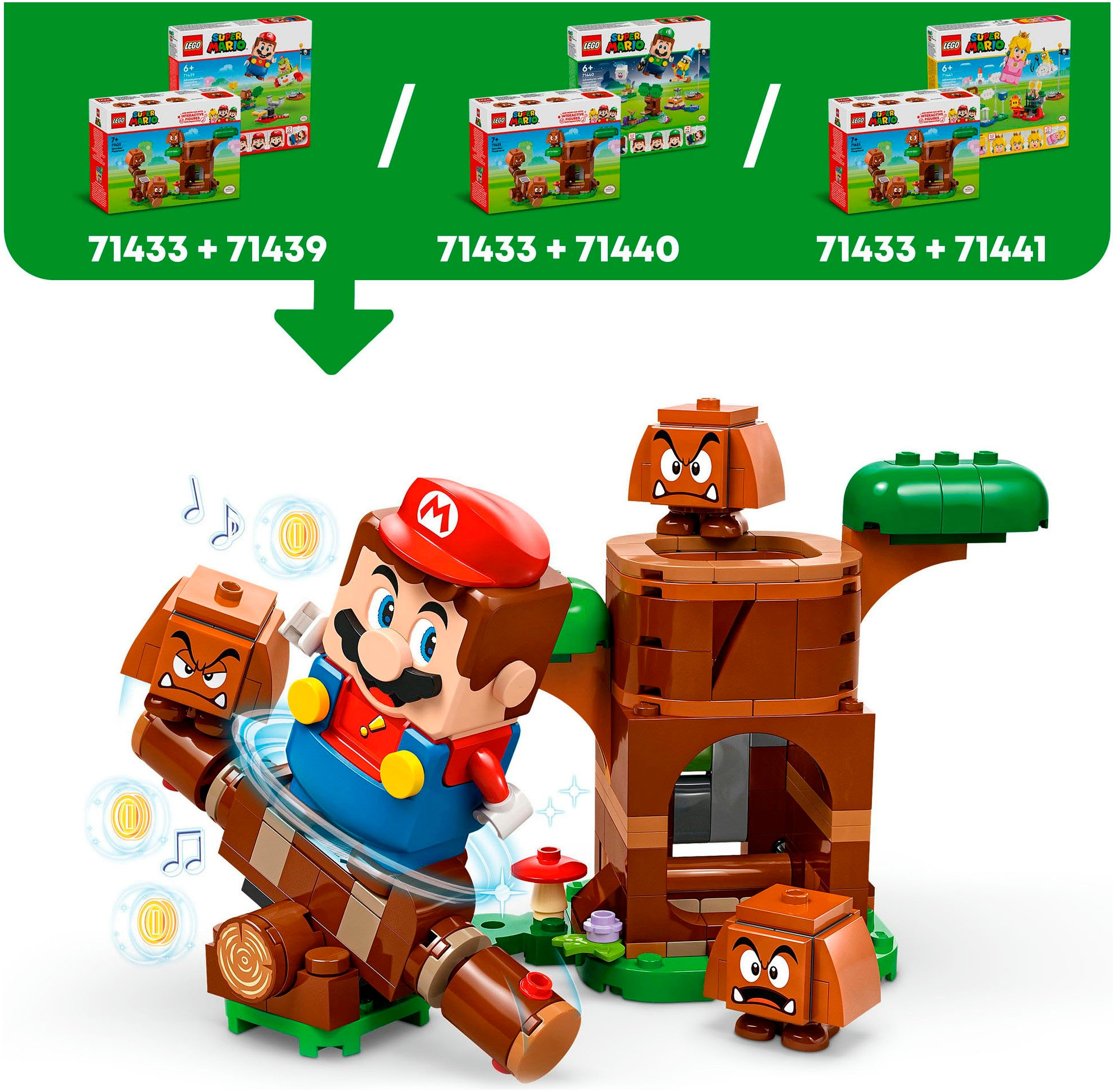 LEGO® Konstruktionsspielsteine »Gumba-Spielplatz (71433), LEGO Super Mario«, (173 St.), Made in Europe