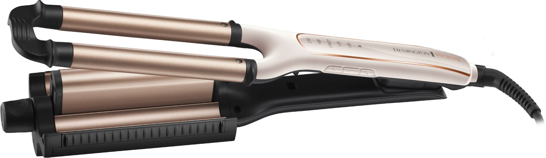 Remington Welleneisen »PROluxe Welleneisen, CI91AW«, Keramik-Beschichtung, 4 in 1 Styles: Wasserwelle, Beachwaves, große & kleine Wellen