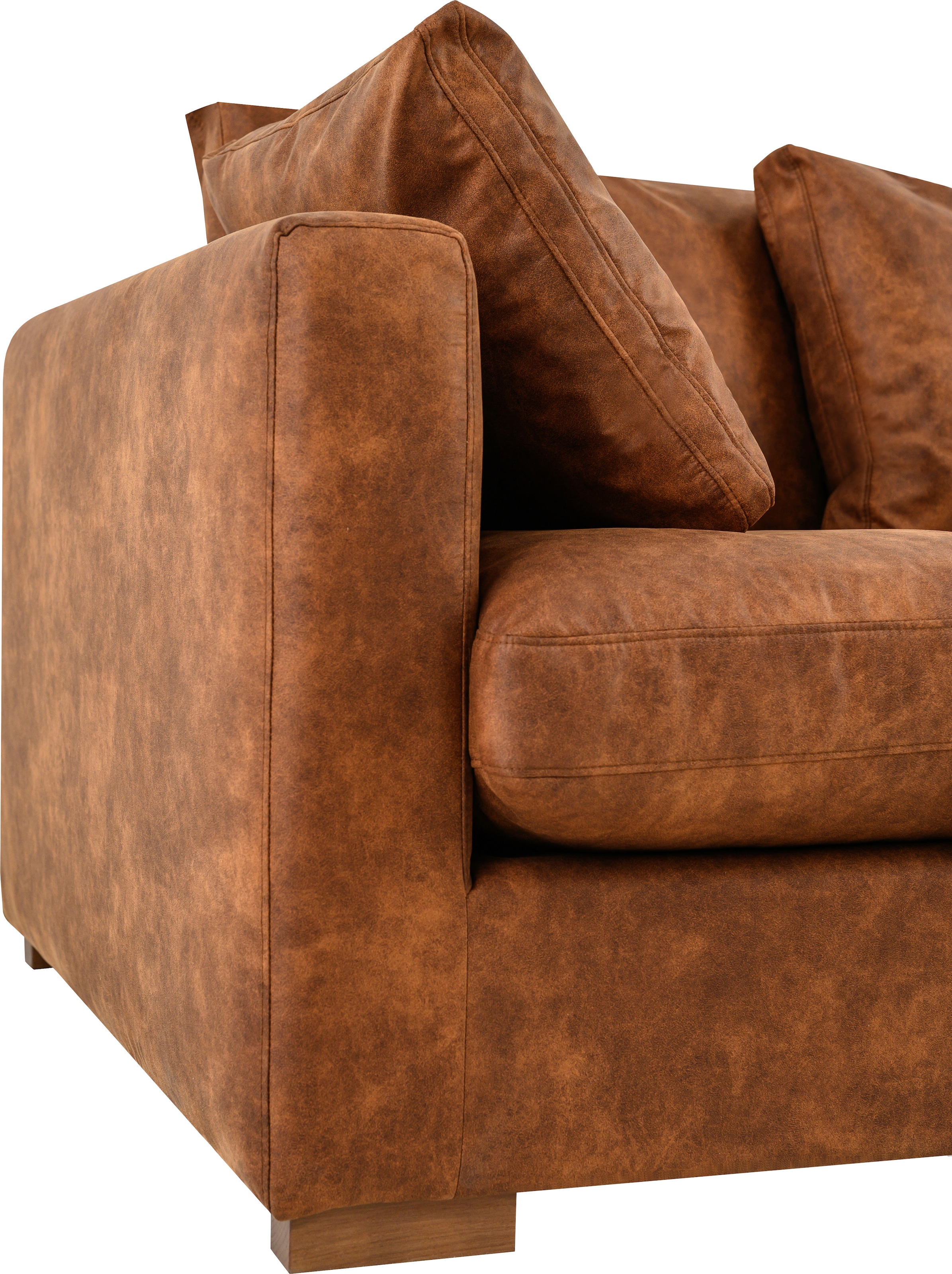 Home affaire Big-Sofa »Coray« extra weich und kuschelig, Füllung mit Federn und Daunen