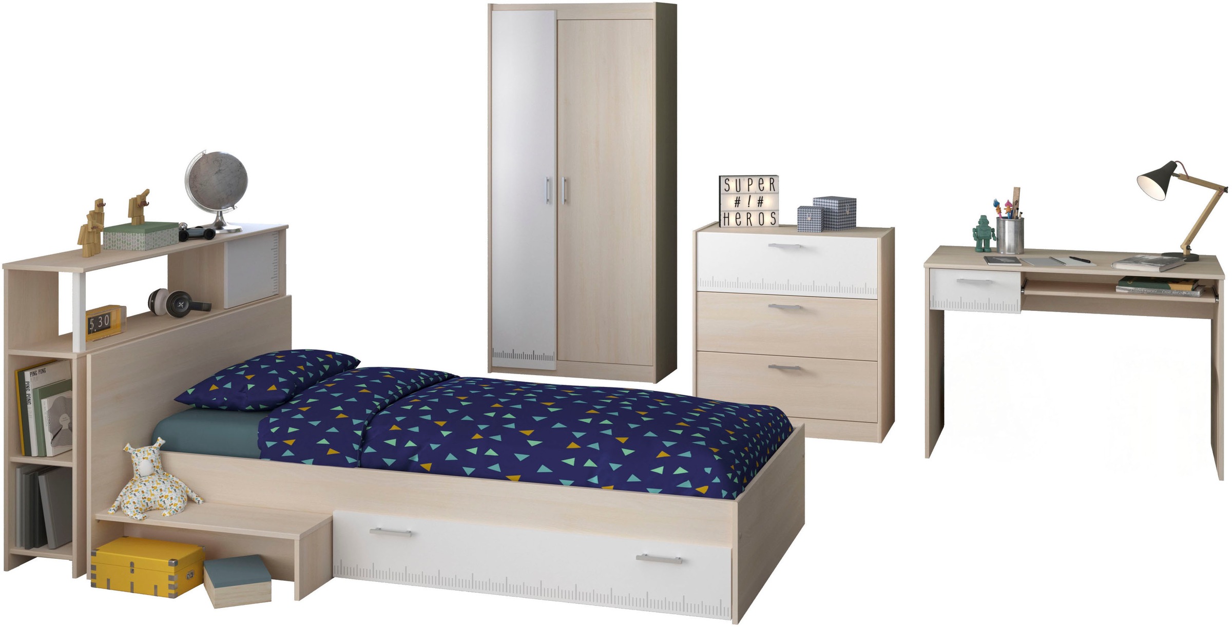 Parisot Jugendzimmer-Set »Charly 8« Set, 5-tlg., 5 tlg.