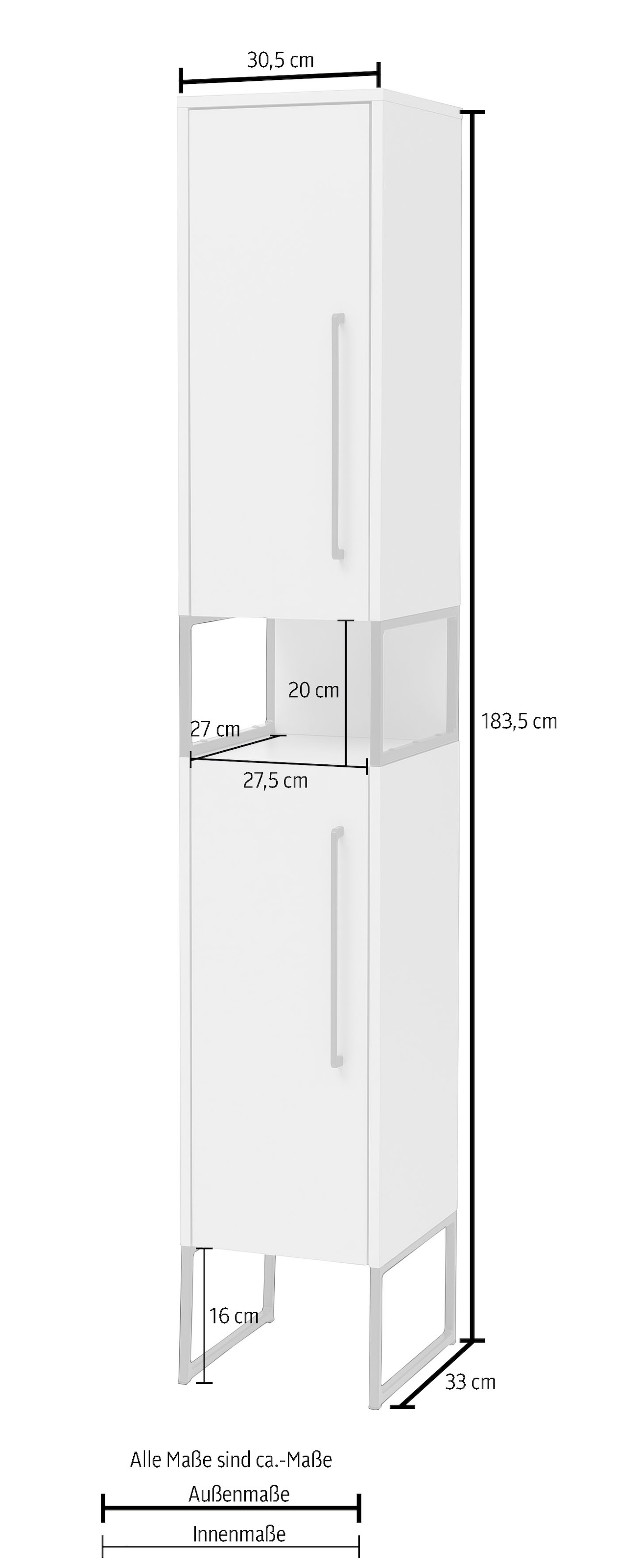 Schildmeyer Hochschrank »Limone«