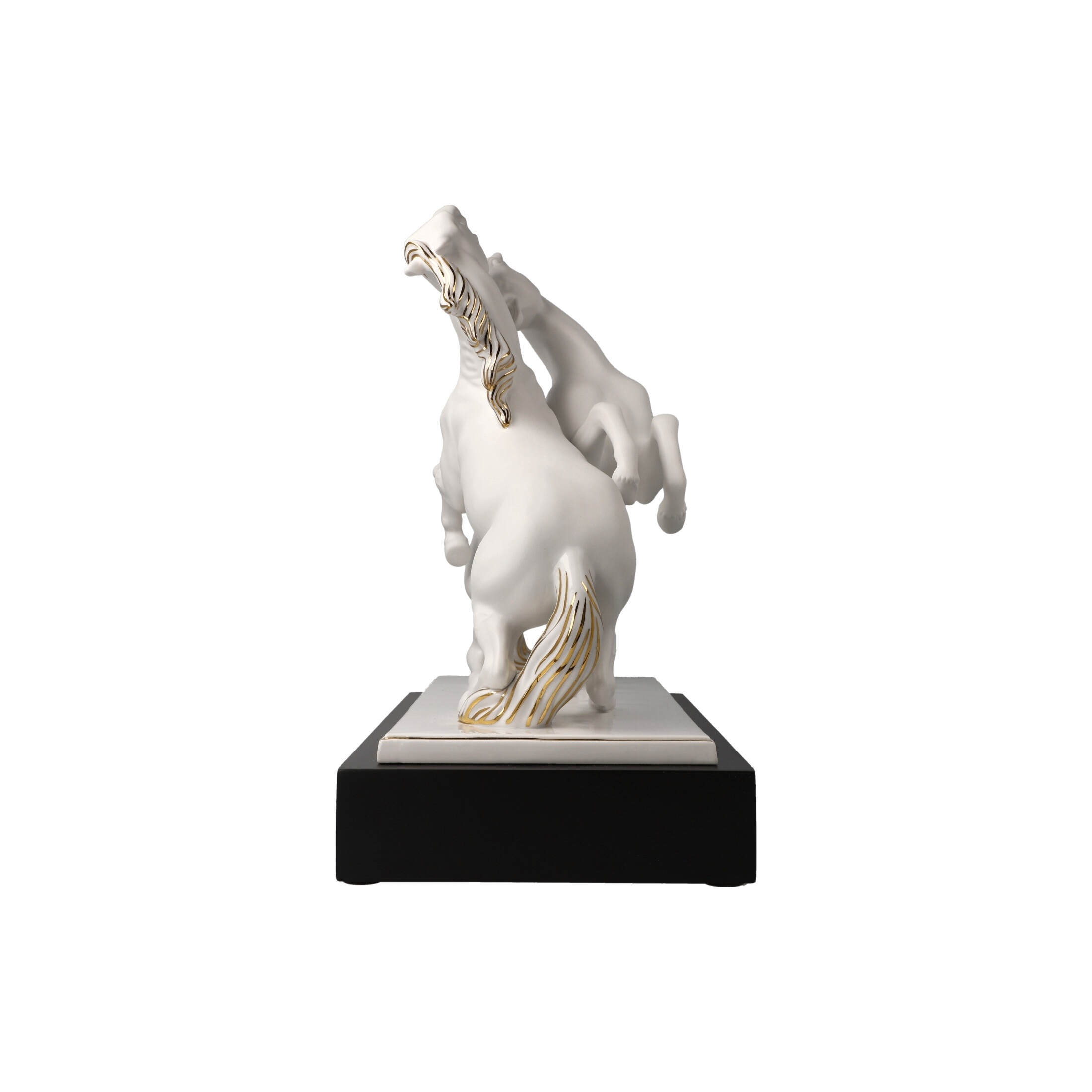 Goebel Dekofigur »Dekofigur Pferde Artiste er Alegria Studio 8 Chevaux 32 cm weiß-gold«