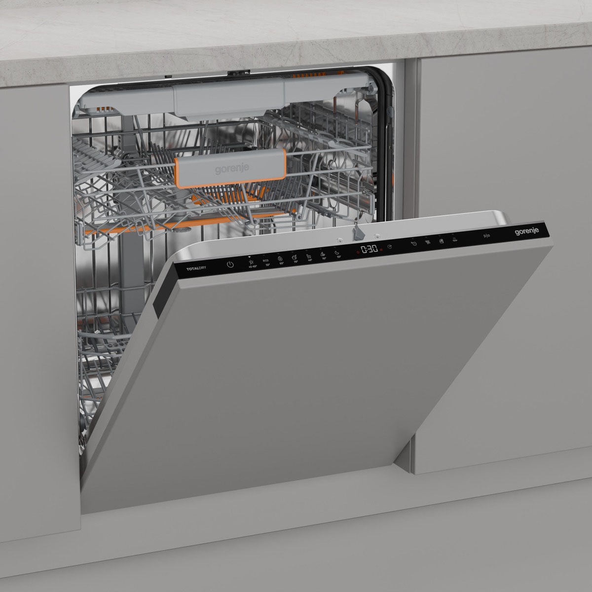 GORENJE vollintegrierbarer Geschirrspüler »GV663B95« 9,4 l 16 tlg. Maßgedecke 16 Maßgedecke, auto. Türöffnung, Besteckschublade