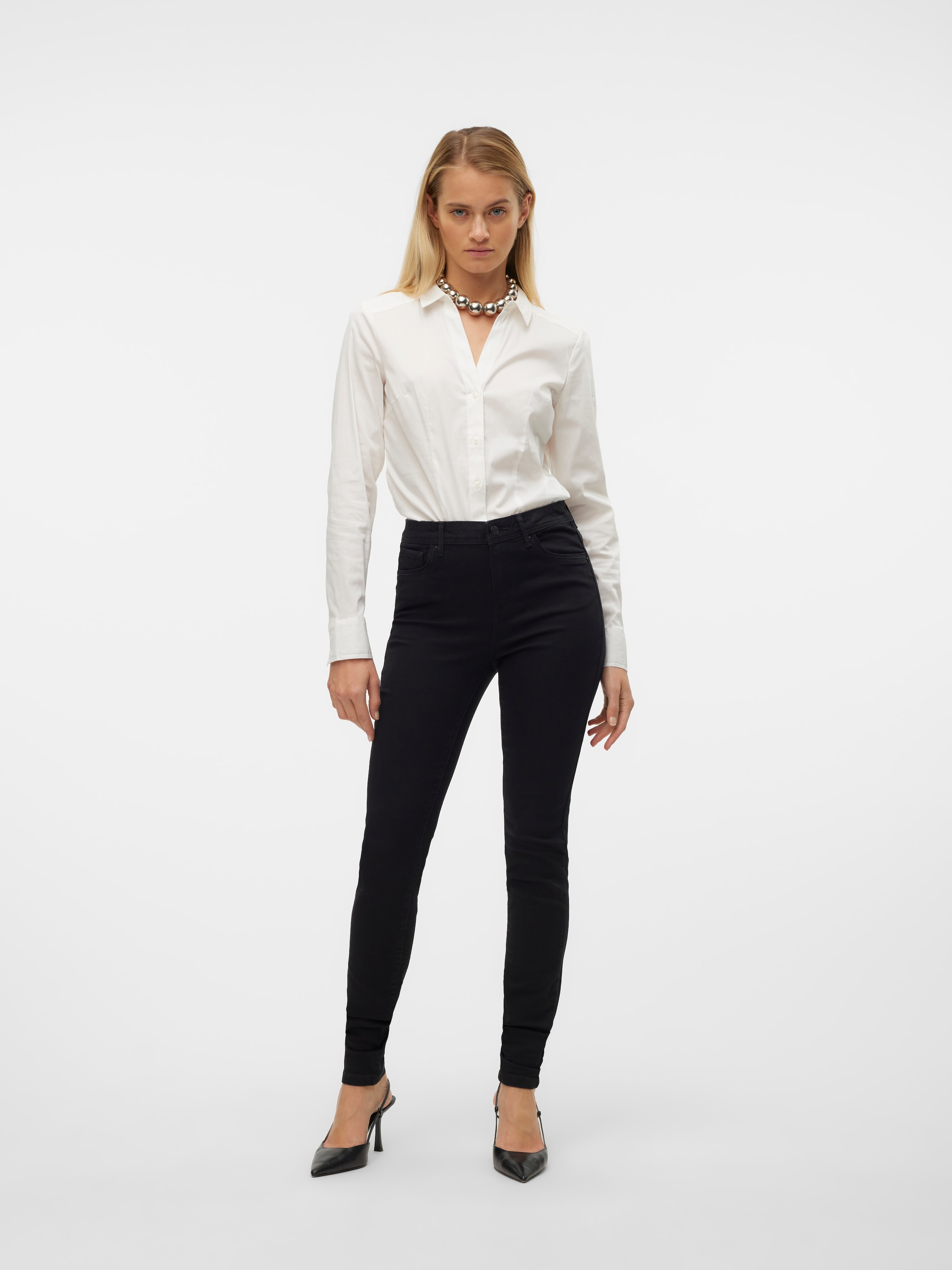 Vero Moda 5-Pocket-Hose »VMKAYA MW LOOSE SOLID PANT«