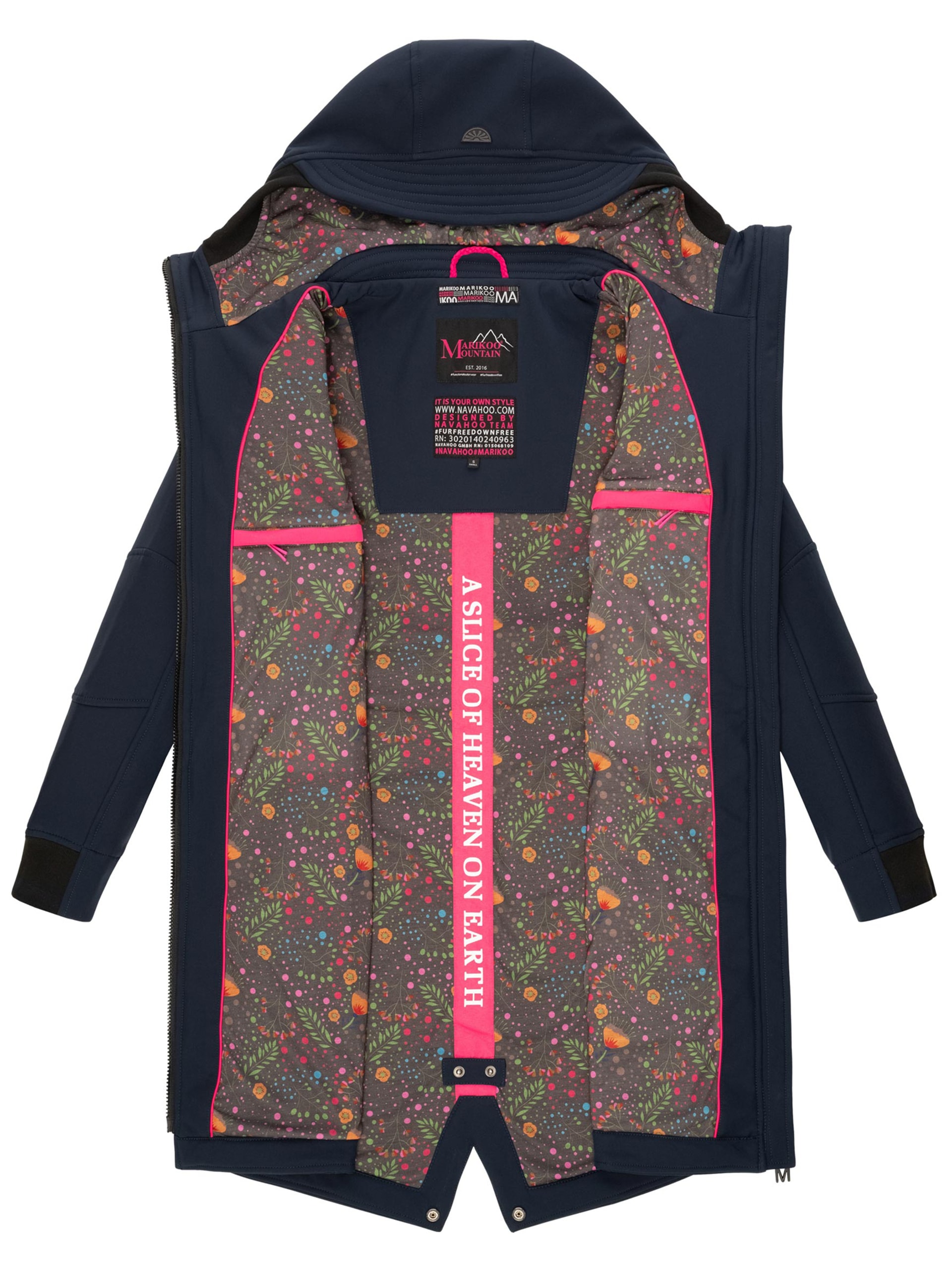 Marikoo Softshelljacke »Marikoo Mount Furnica Damen Softshell Jacke B964«