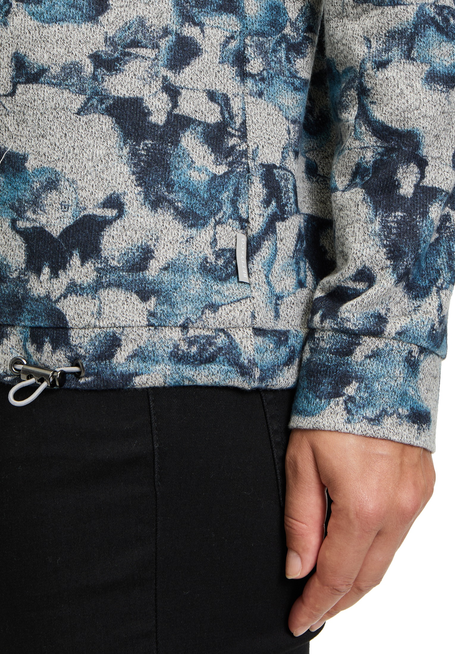 Betty&Co Langarmshirt »Casual-Shirt mit Tunnelzug«