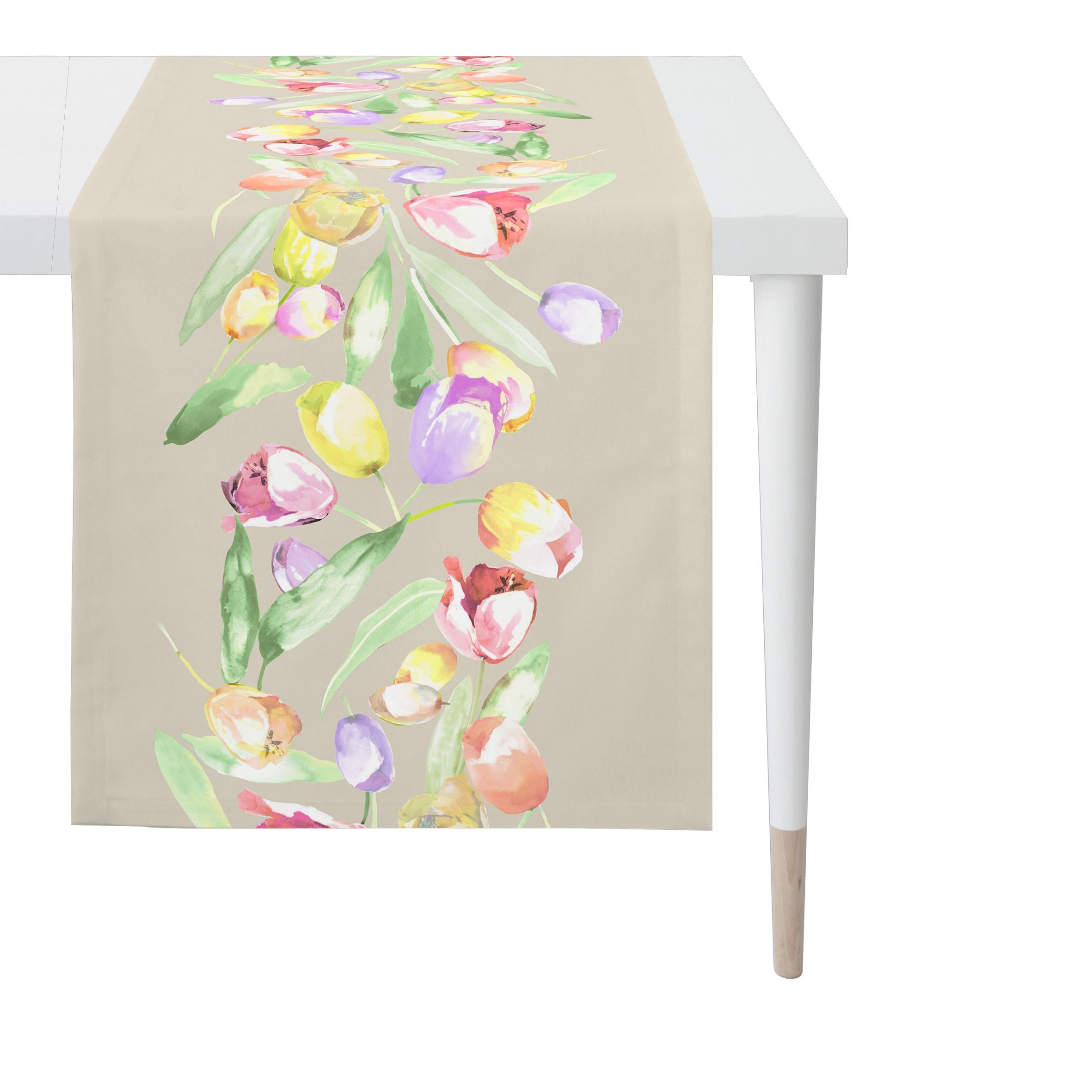 APELT Tischläufer "3106" Tulpen-Motiv