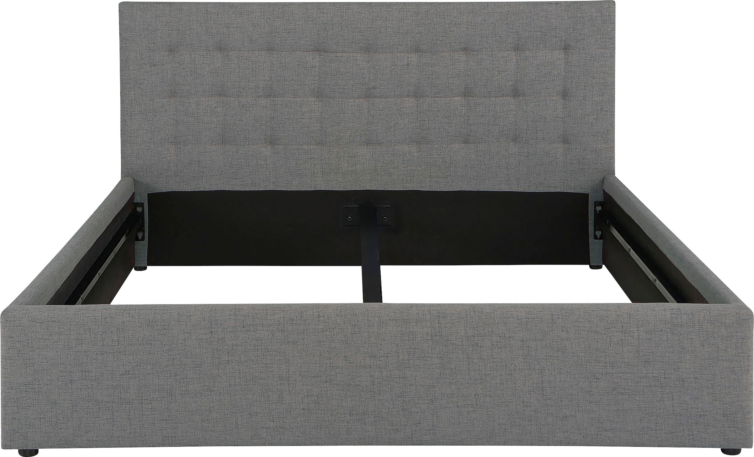 Home affaire Polsterbett »Hamar, Knopfsteppung im Kopfteil, bis 250 KG belastbar«, (3 Breiten: 100cm/ 140cm/ 180cm), in verschiedenen Größen und Stoffen und Farben