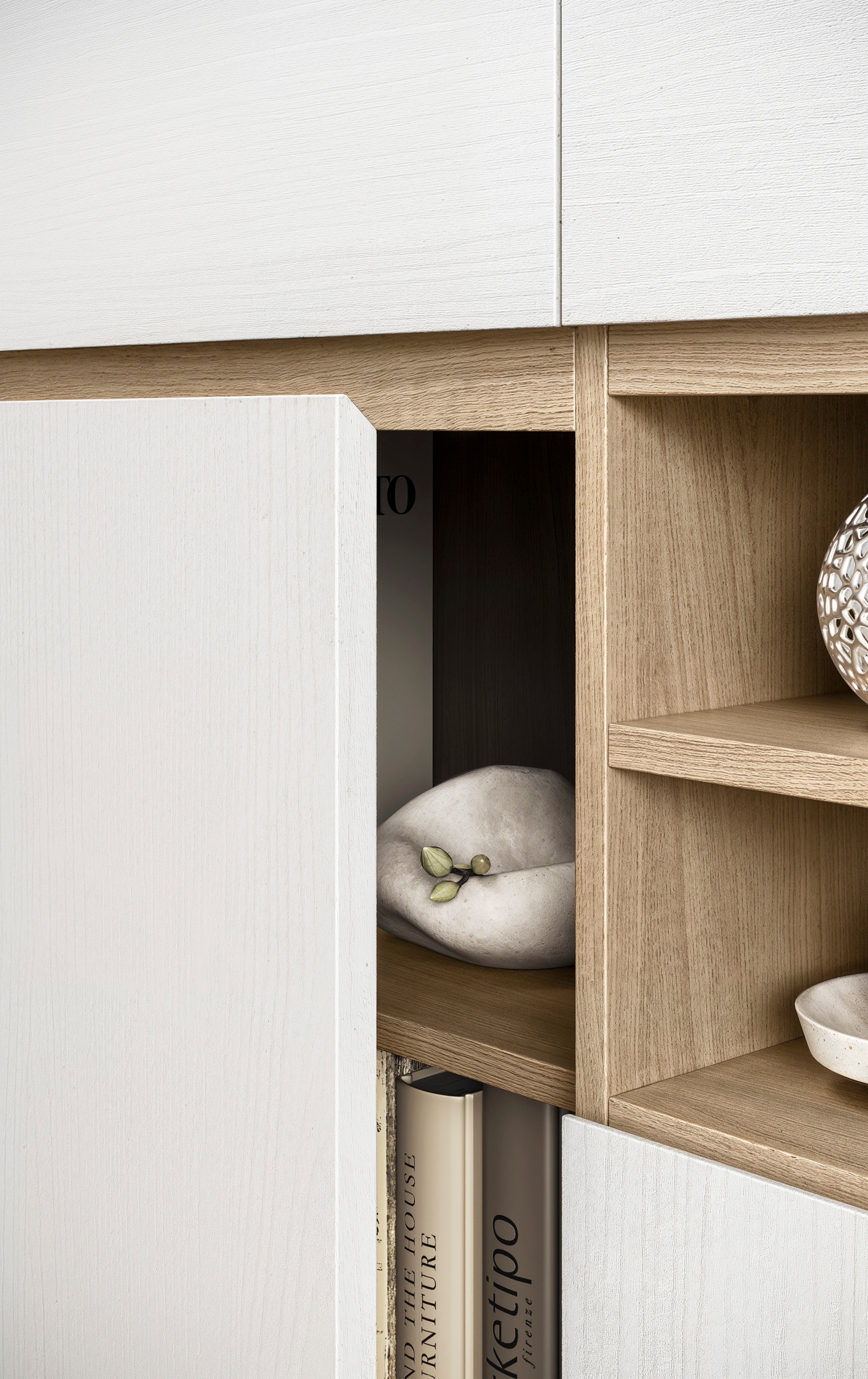 Home affaire Highboard »Stranda, moderner Schrank, Stauraumelement im Scandic-Style«, elegante Rahmenoptik, ausreichend Stauraum, vielseitig einsetzbar