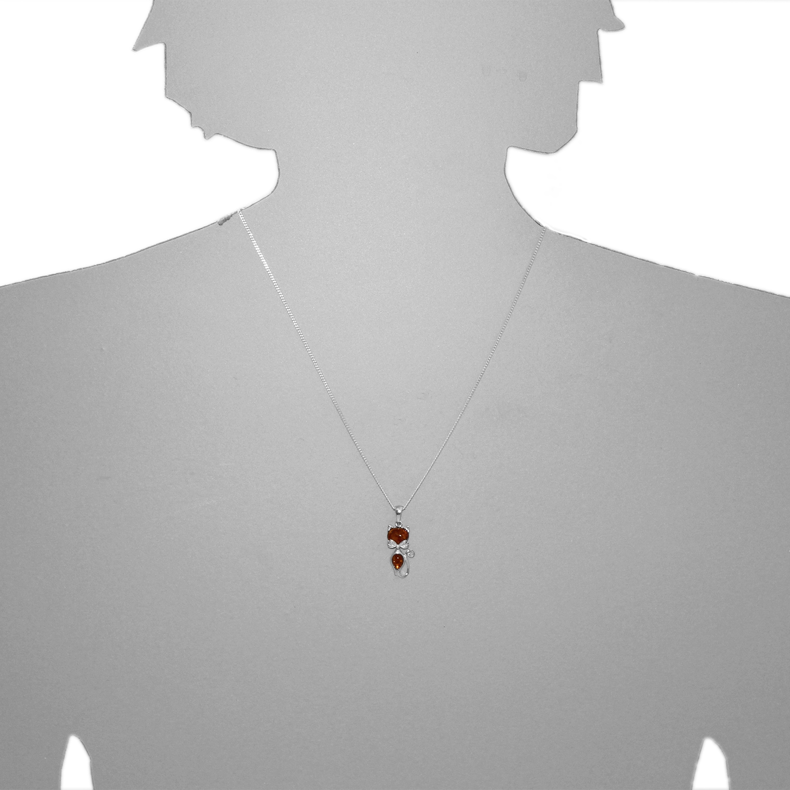 OSTSEE-SCHMUCK Kette mit Anhänger »Ostsee-Schmuck Kette mit Anhänger Katze Kette mit Anhänger Katze«