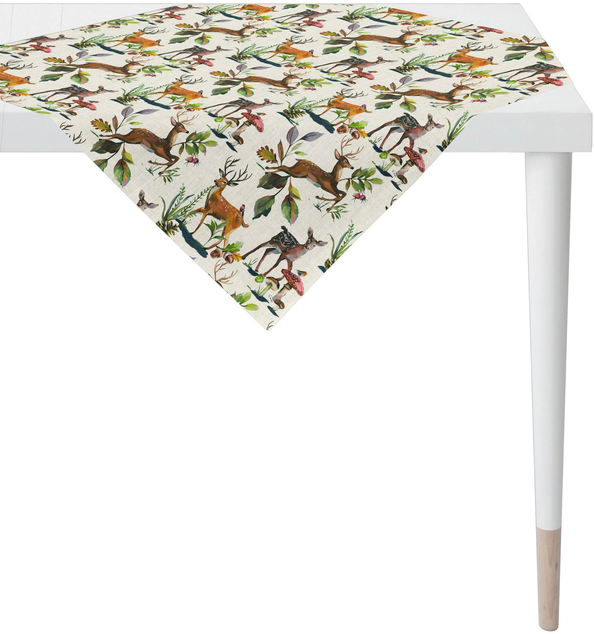APELT Mitteldecke "5883 CHALET STYLE, Weihnachten, Winter, Herbstdeko" Digitaldruck