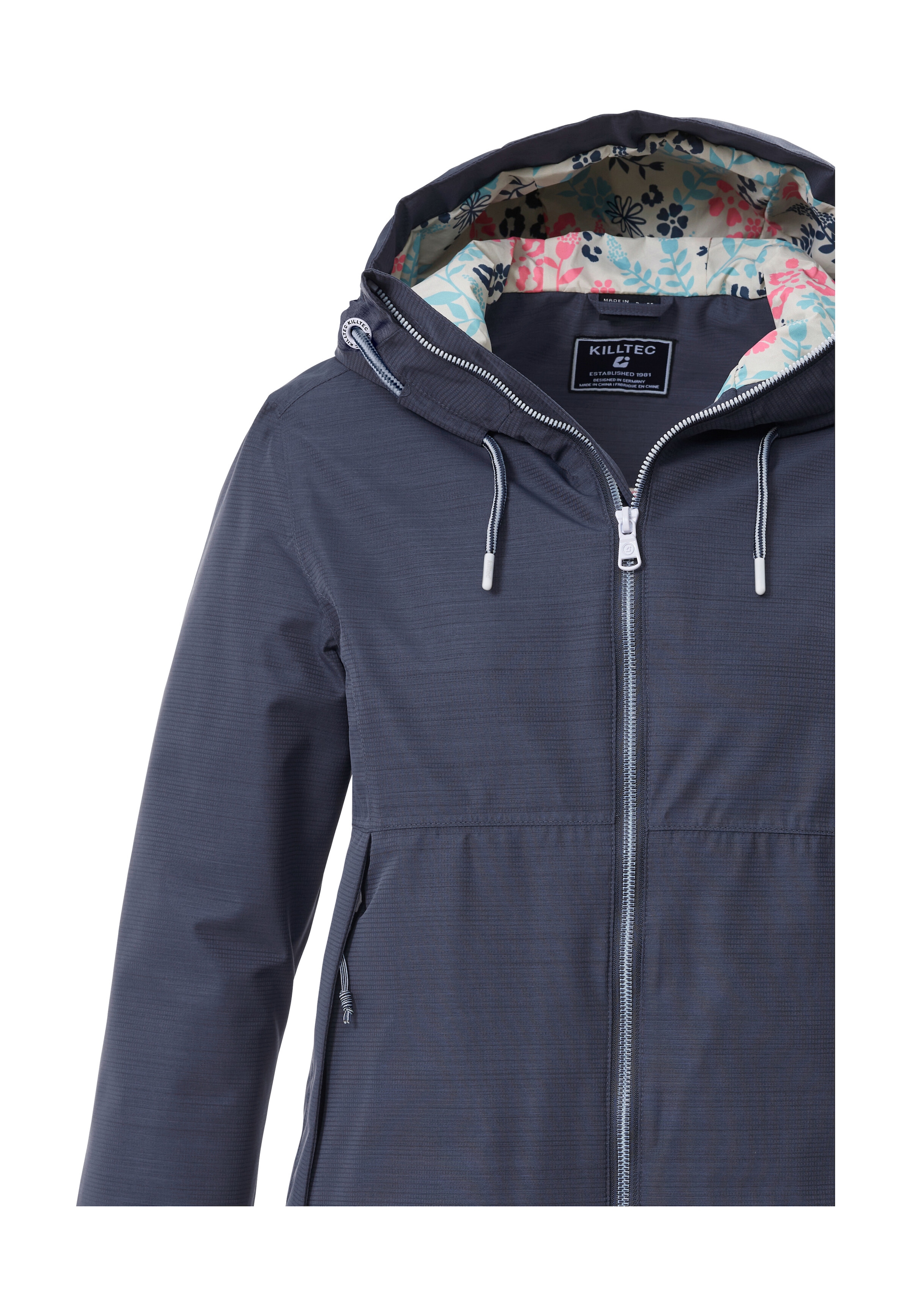 Killtec Funktionsjacke »KOS 62 WMN JCKT« Leichte, wasserdichte Damenjacke mit verstellbarer Kapuze