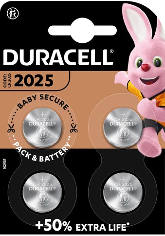 Duracell Knopfzelle »Electronics CR2025«, CR2025, 3 V, (4 St., Lithium Knopfzelle, 4... kaufen