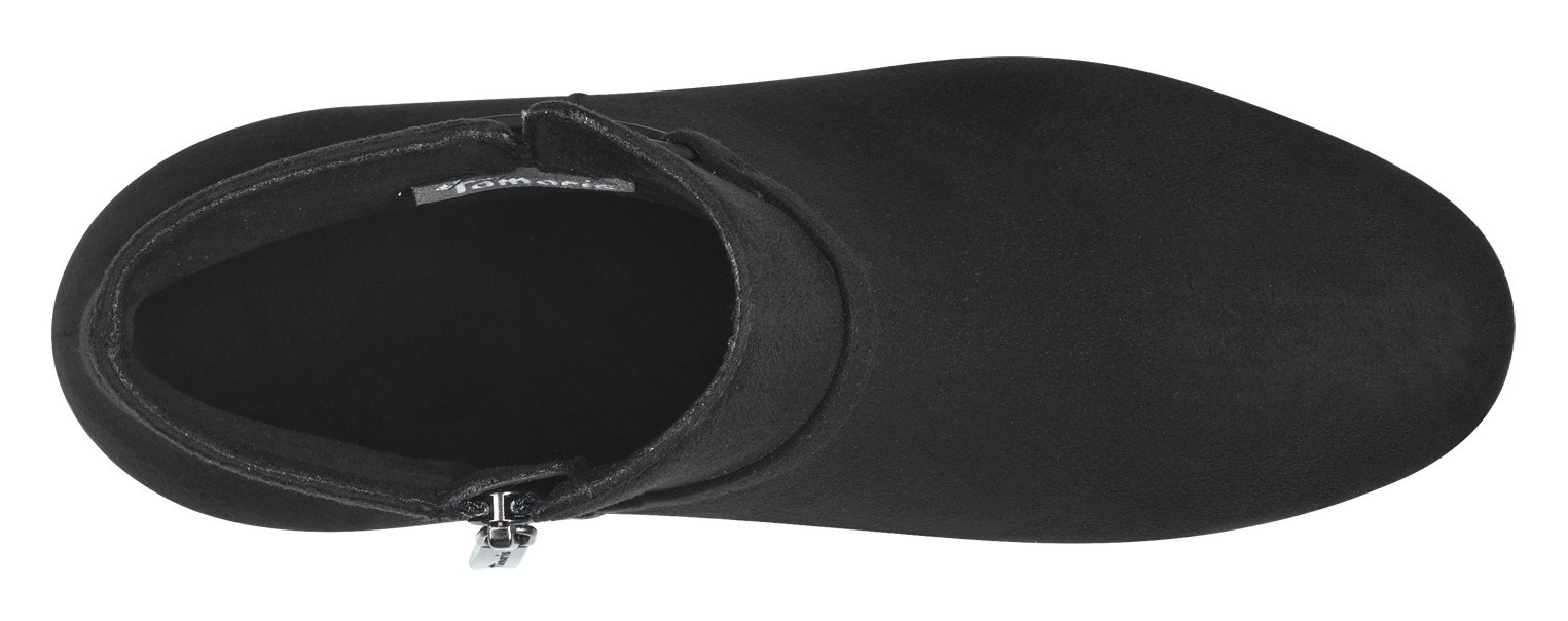 Tamaris Stiefelette, Blockabsatz, Businessschuh mit praktischem Innenreißverschluss
