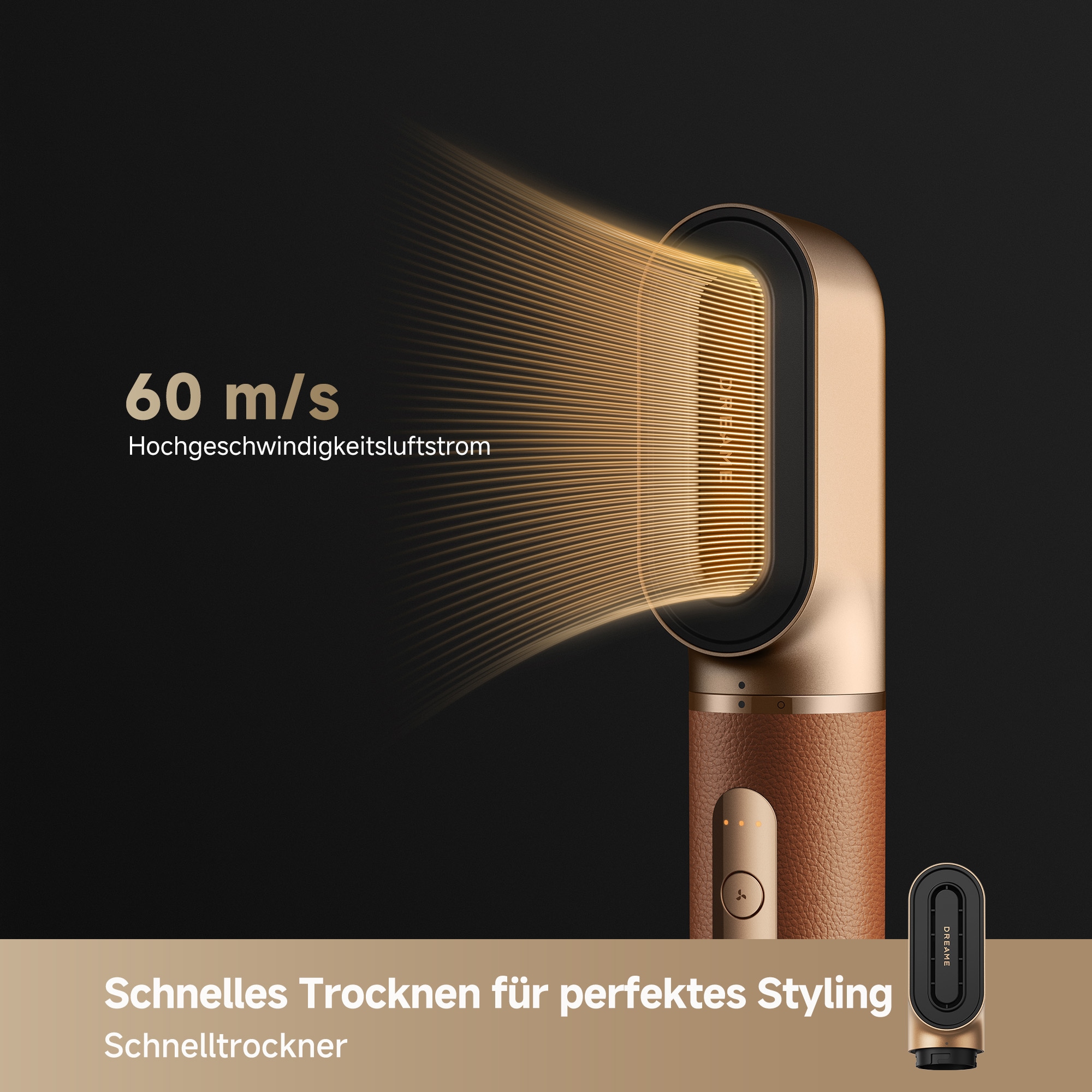 Dreame Multihaarstyler »Airstyle Pro«, 7 Aufsätze, 7 Aufsätze, 3 Temperatur- & Geschwindigkeitsstufen, leise mit 75 dB