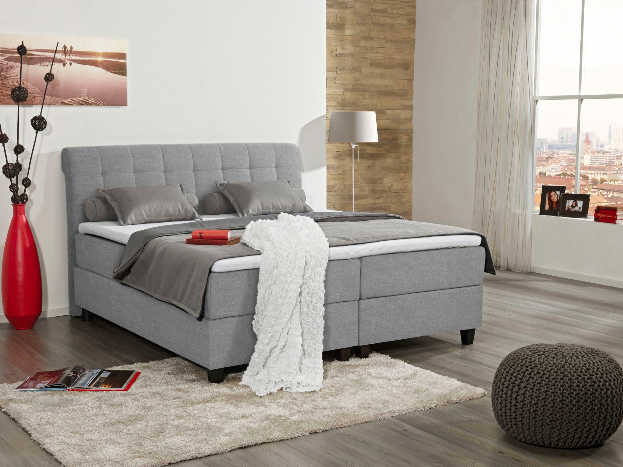 ADA trendline Boxspringbett »Barry«, getuftetes Kopfteil, inklusive Matratze und... kaufen