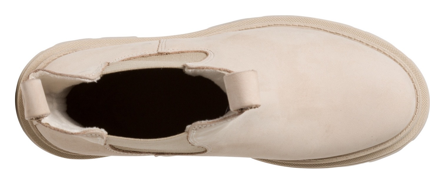 Tamaris Chelseaboots, Blockabsatz, Schlupfboots, Kurzstiefel, beidseitige Stretcheinsätze