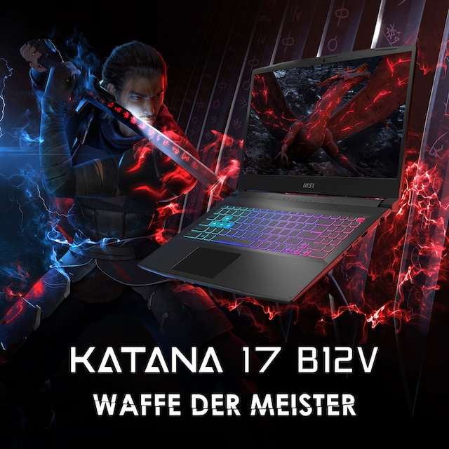 MSI Gaming-Notebook »Katana 17 B12VEK-407«, 43,9 cm, / 17,3 Zoll, Intel, Core  i5, GeForce RTX 4050, 1000 GB SSD kaufen | UNIVERSAL