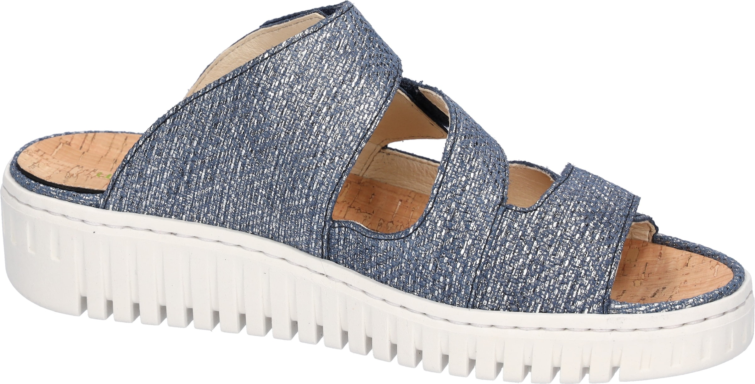 Waldläufer Pantolette »H-WILLOW«, Sommerschuh, Hausschuh, Klettschuh in Komfortweite H (= sehr weit)