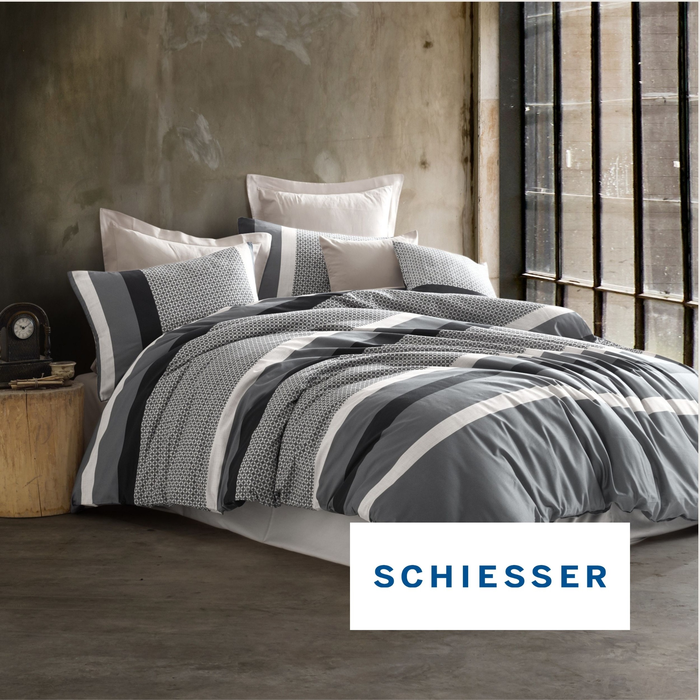 Schiesser Bettwäsche »Dion aus weicher Baumwolle oder Baumwollsatin mit Streifen-Design«