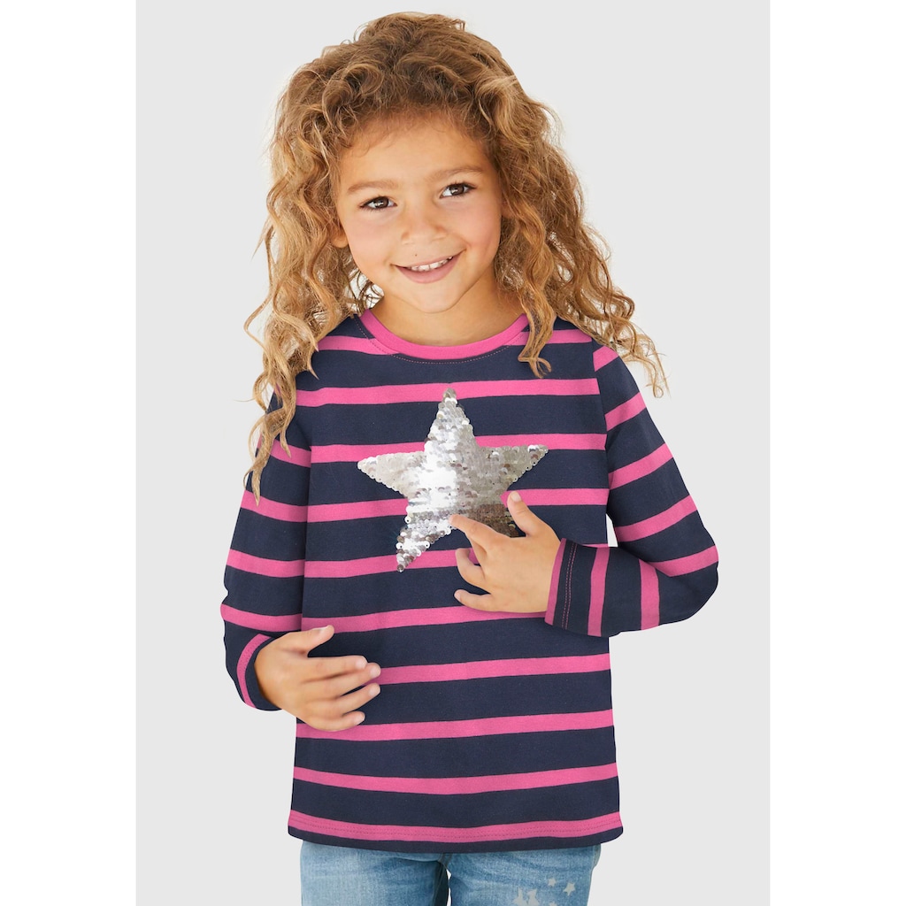 KIDSWORLD Paillettenshirt »für kleine Mädchen«