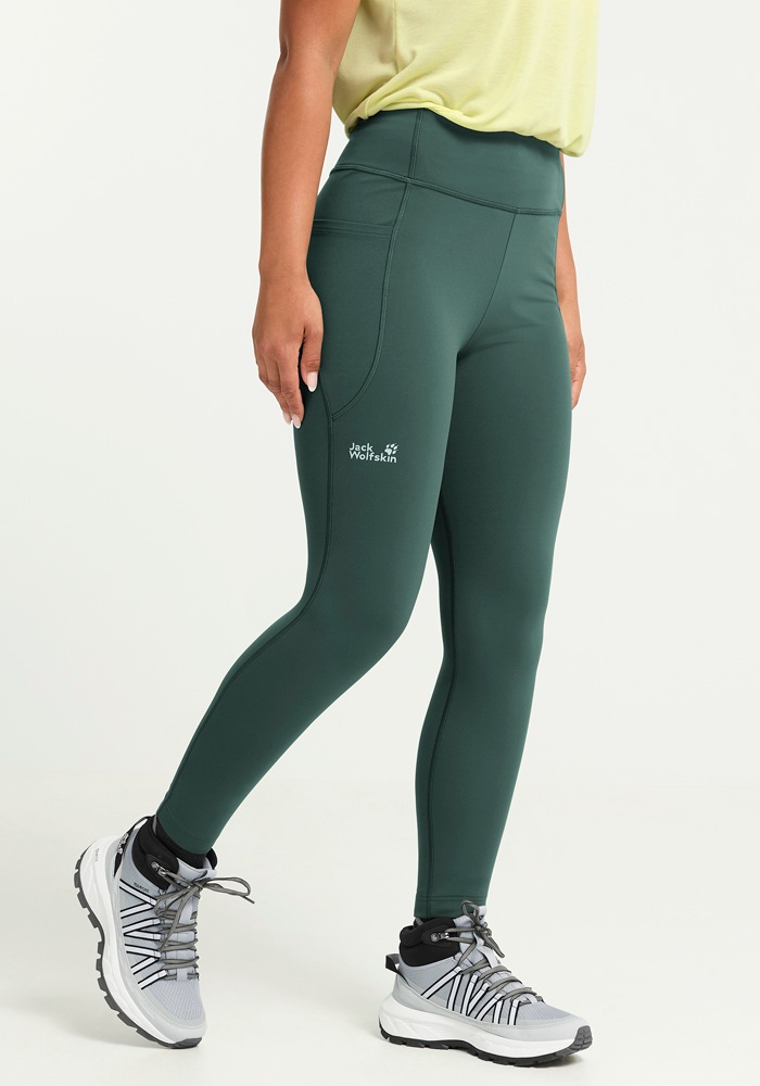 Jack Wolfskin, Damen, Funktionstights »WILDSTRIDE TIGHTS W«, sagopalm, Normalgrößen, XS - Normalgrößen, sagopalm, Wanderleggings