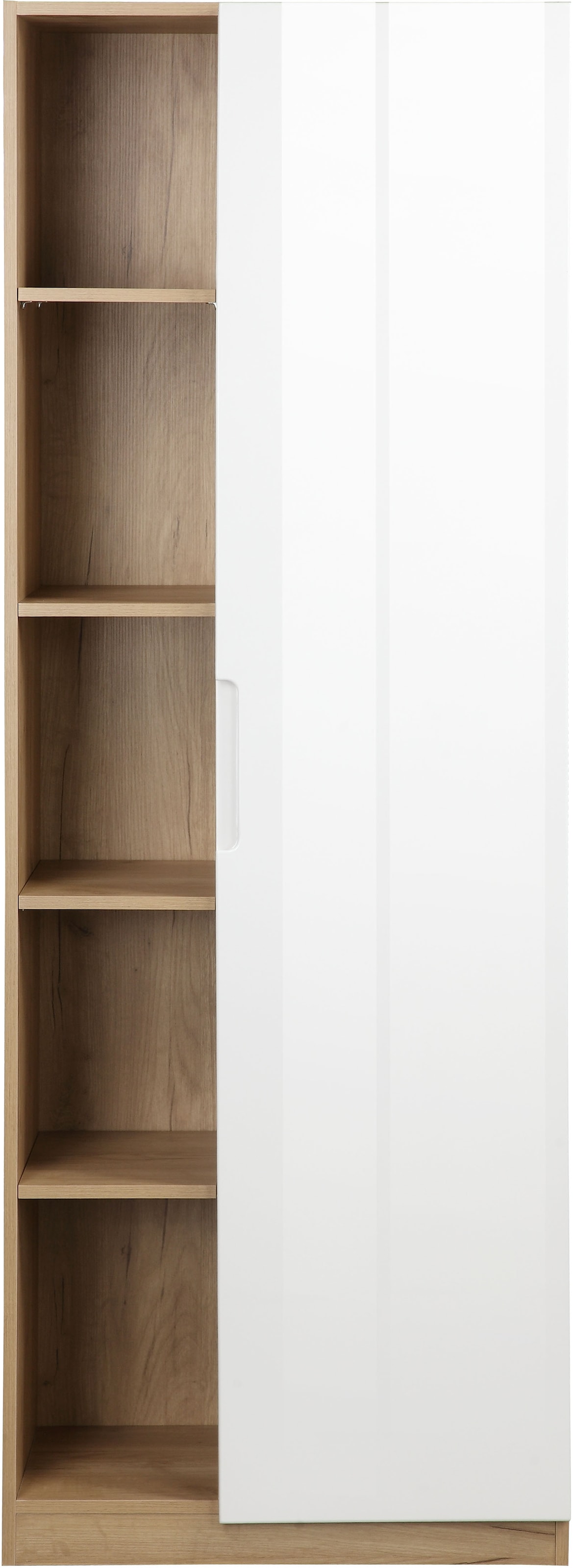 andas Aktenschrank »Lund«, mit Griffmulde & Hochglanzfront, 10 Fächer, Höhe 180 cm