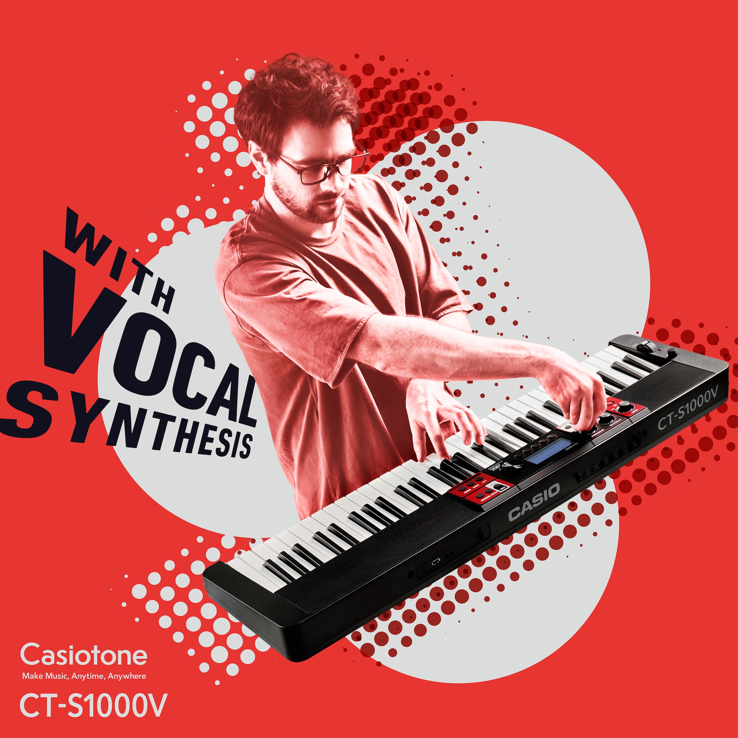 CASIO Home-Keyboard »CT-S1000V«, mit Bluetooth-Adapter
