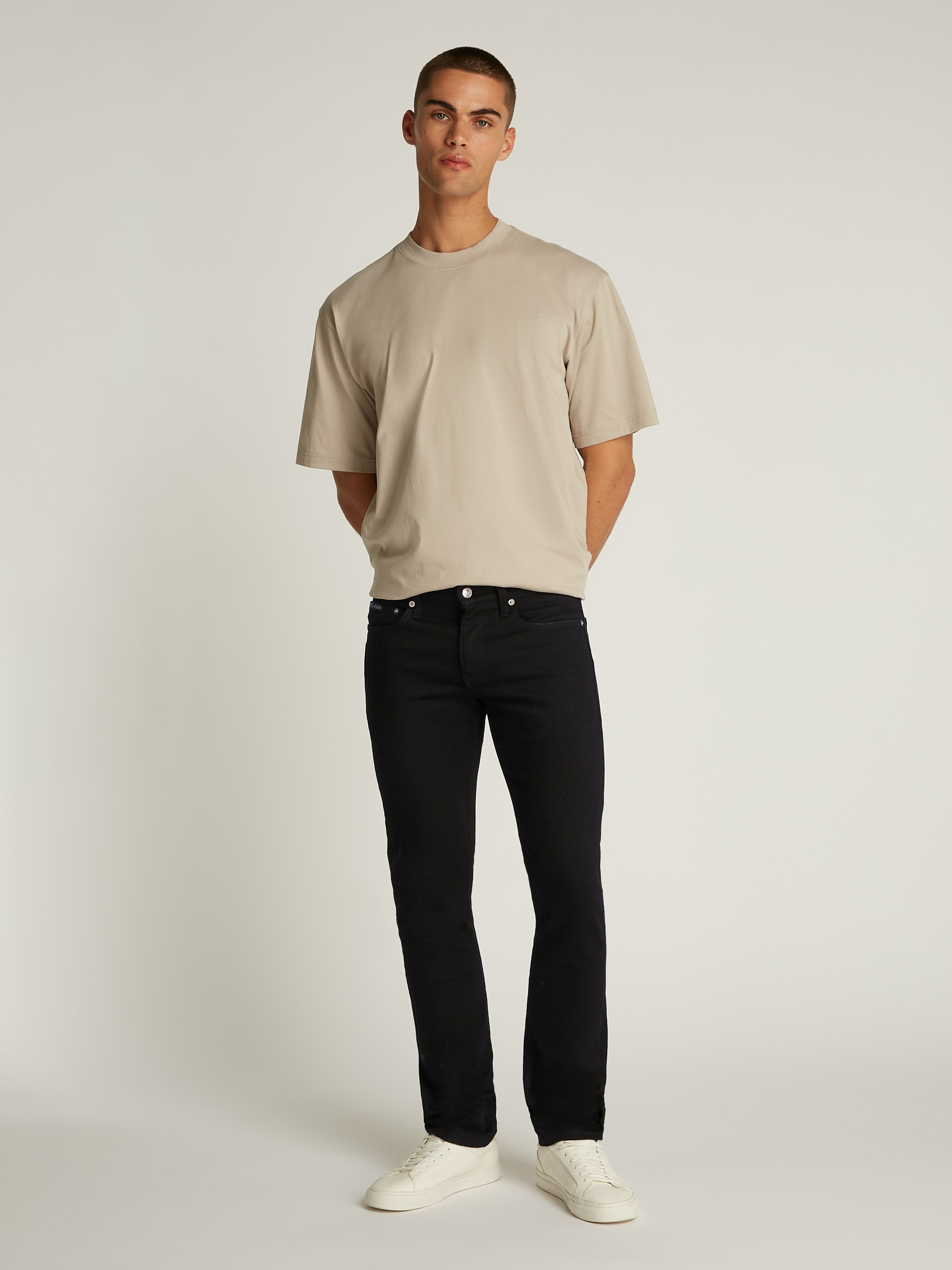 Calvin Klein Jeans Slim-fit-Jeans »SLIM«, Coinpocket, Logostickerei