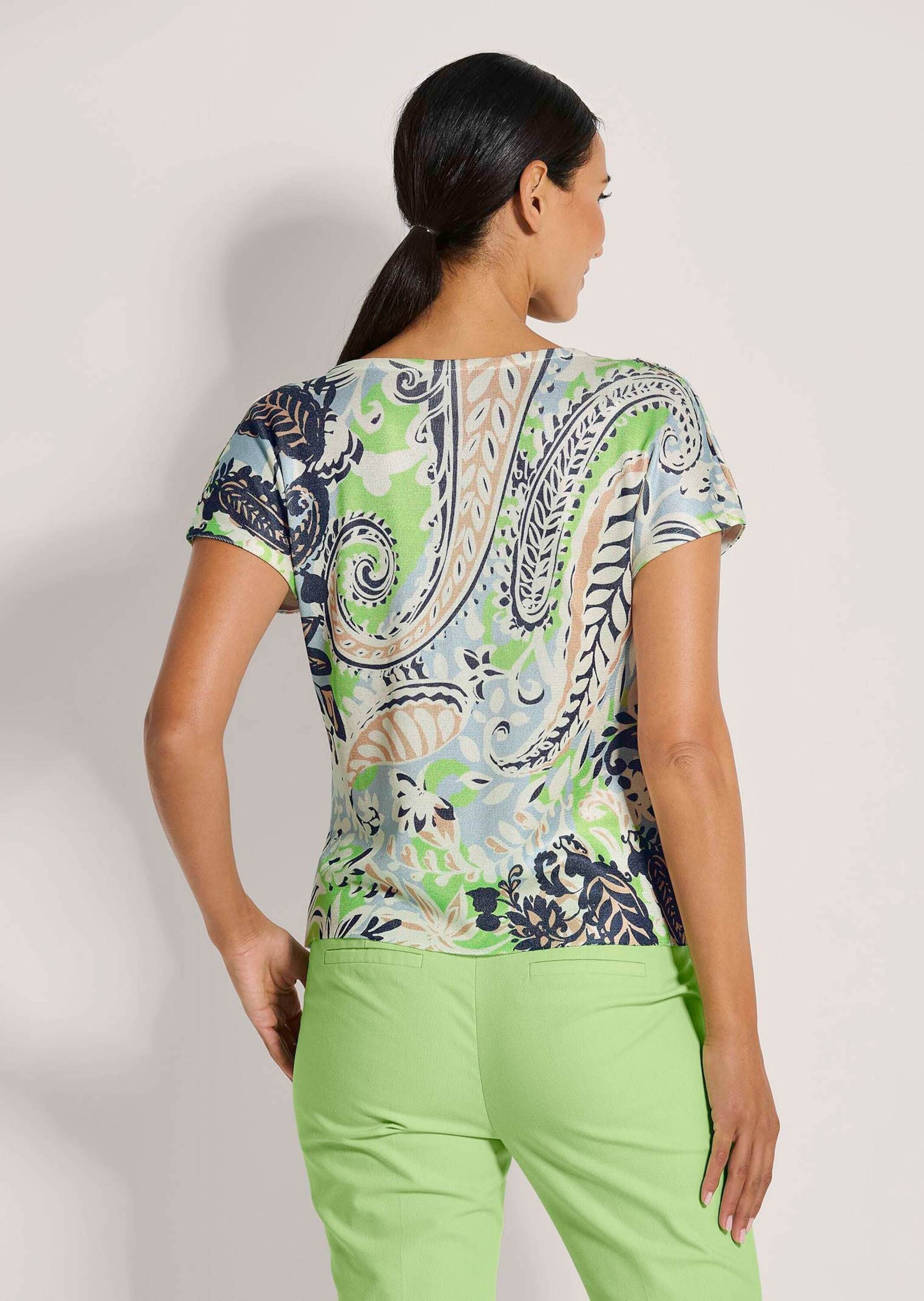 MADELEINE Longpullover »Pullover Leichter Pullover mit Paisley-Print«