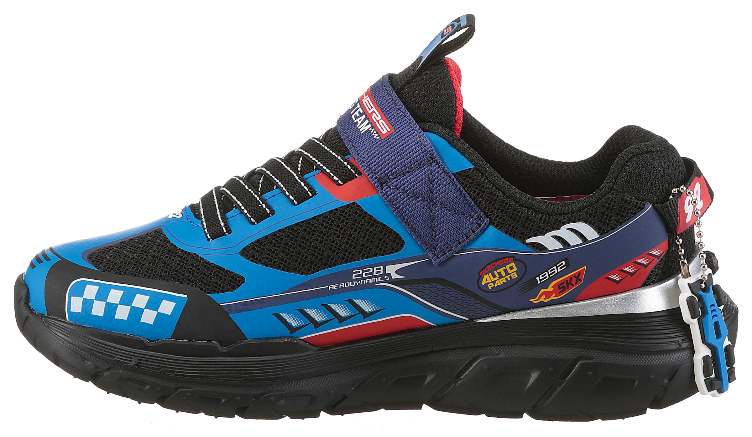 Skechers Sneaker »SKECH TRACKS«  Sneaker, Freizeitschuh mit Rennwagen, Größenschablone zum Download