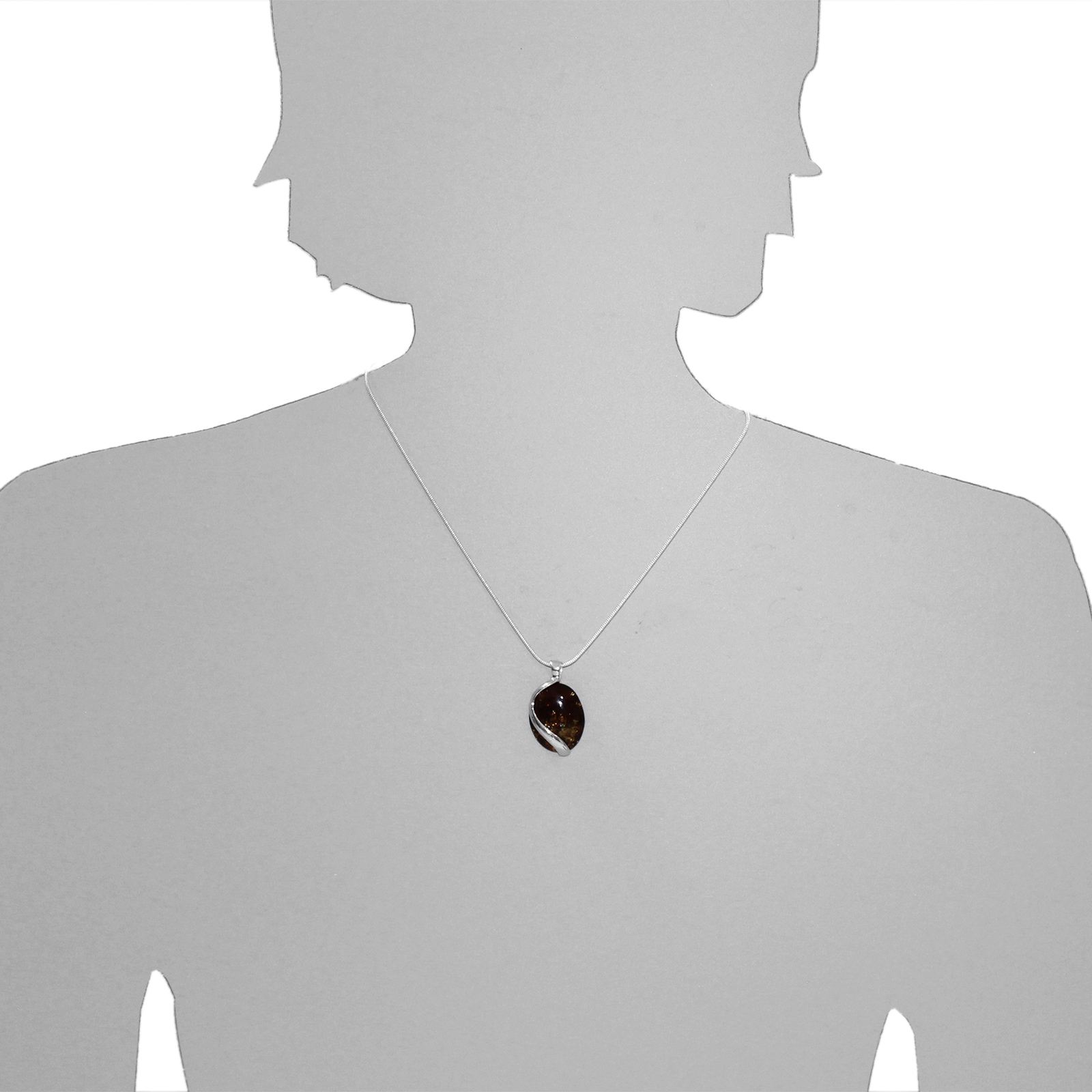 OSTSEE-SCHMUCK Kettenanhänger »- Estefanja - Silber 925/000 - Bernstein«