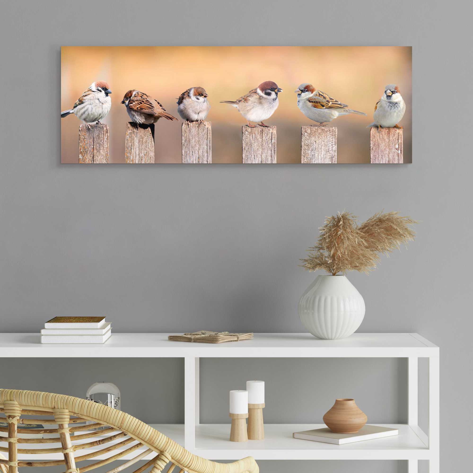 Reinders! Holzbild »Deco Panel 30x90 Bird Family«