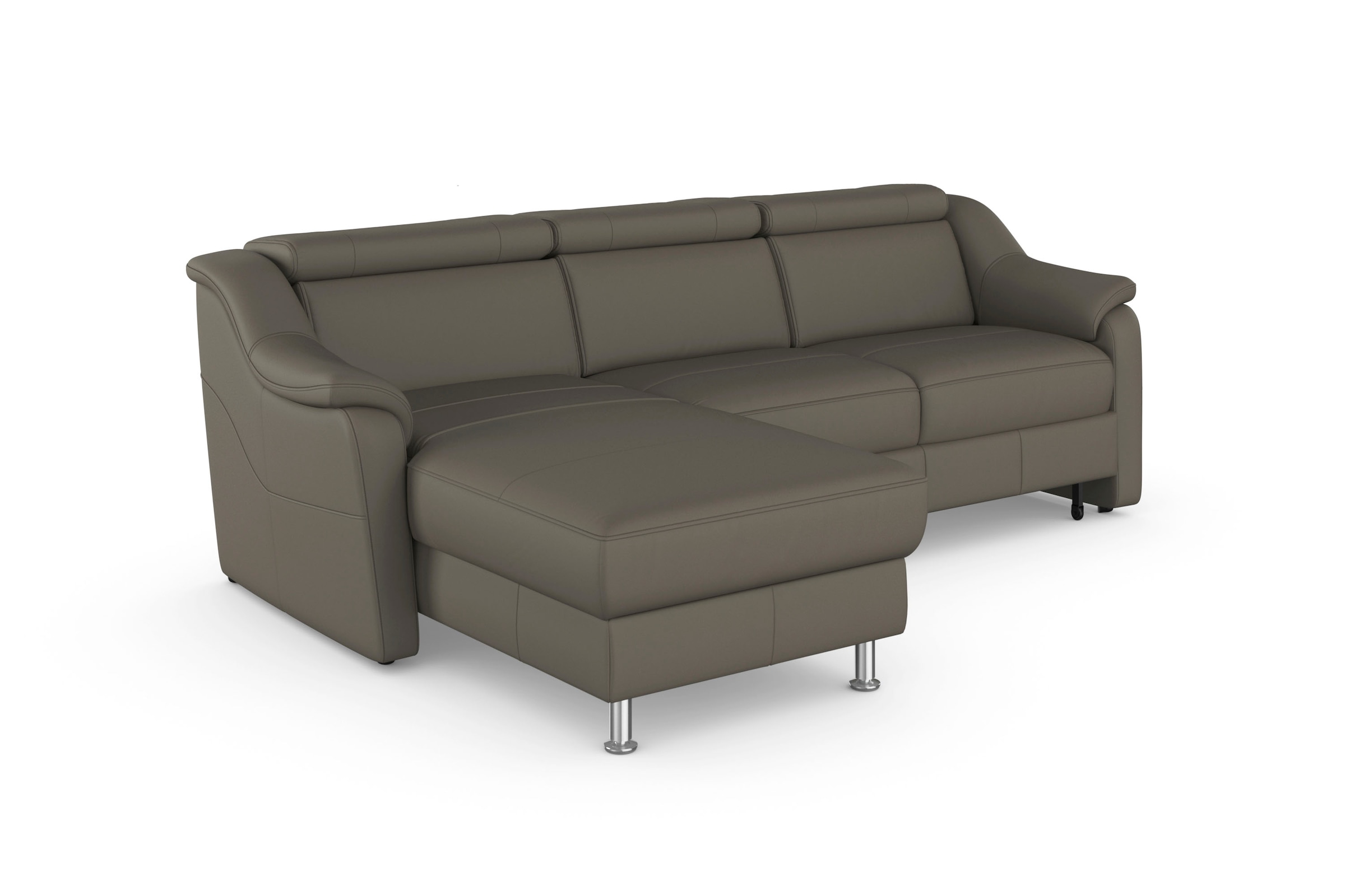 sit&more Ecksofa »Freetown L-Form«, inklusive Kopfteilverstellung und komfortablem Federkern