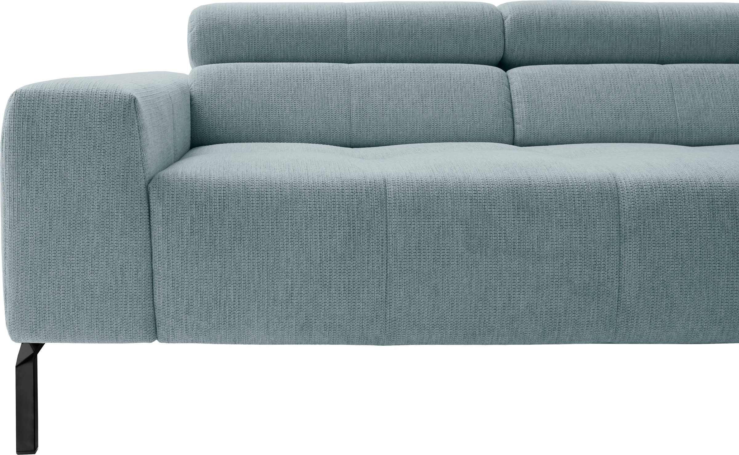 Home affaire Ecksofa »Claya Move, L-Form, Kopf- & Rückenverstellung, Breite 282 cm« Moderne Steppung, weicher Polsteraufbau & saugroboterfreundliche Höhe