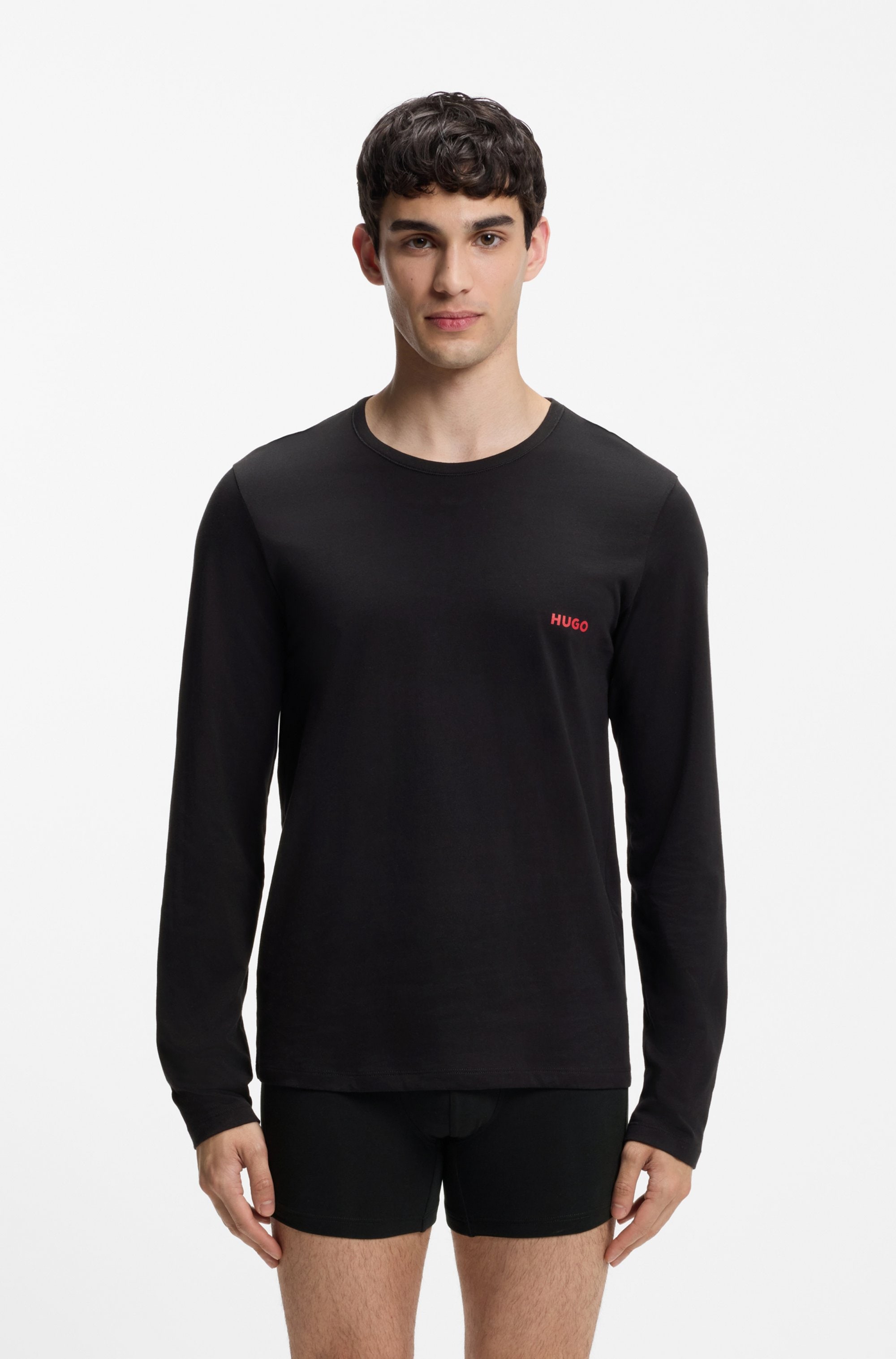 HUGO Underwear Langarmshirt »LS-SHIRT RN TRIPLET« Set, 3er Pack, 